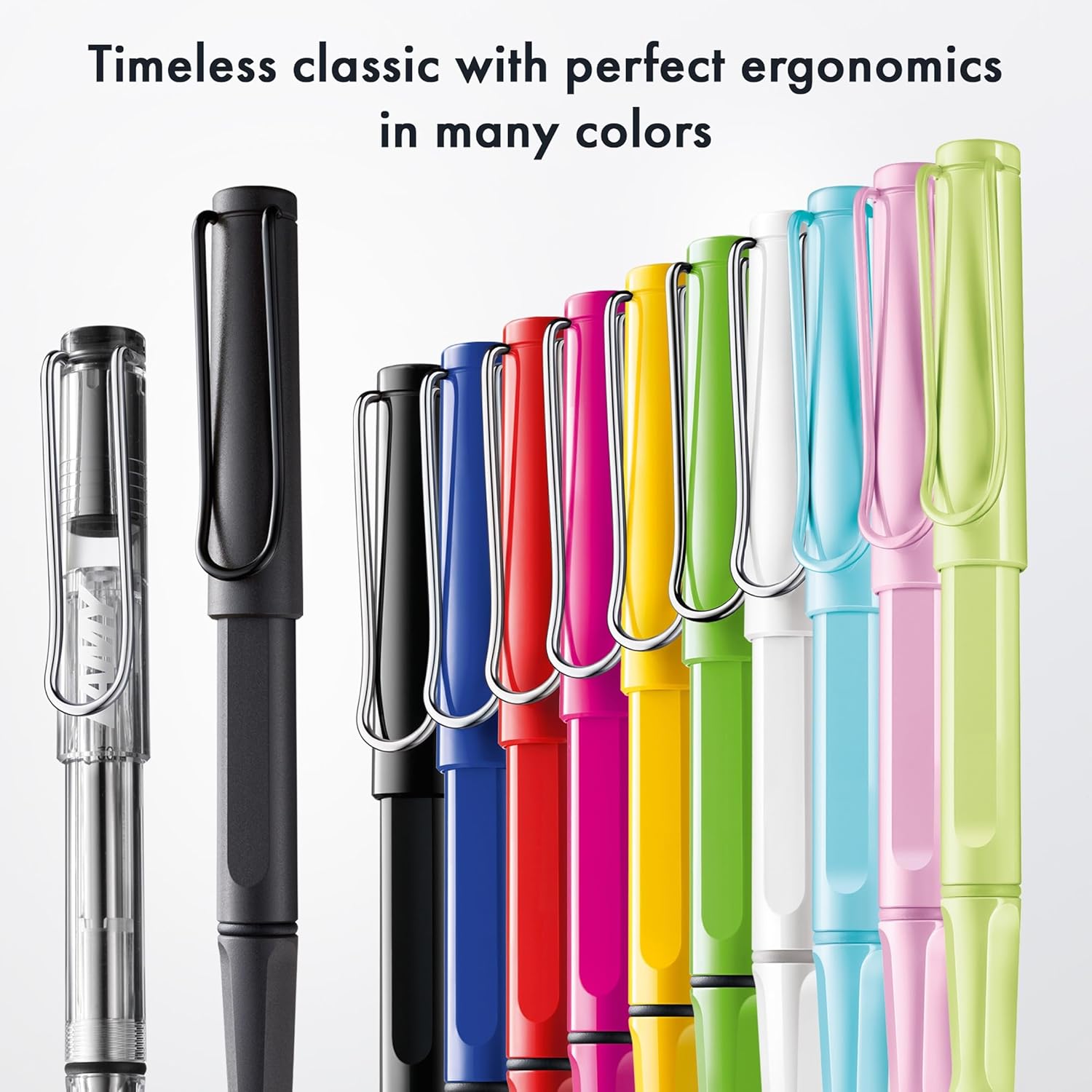 Lamy safari vista - Rollerball Pen with ergonomic grip & line width M - for pleasant long writing - made of robust ASA plastic - including rollerball refill M 63 in blue