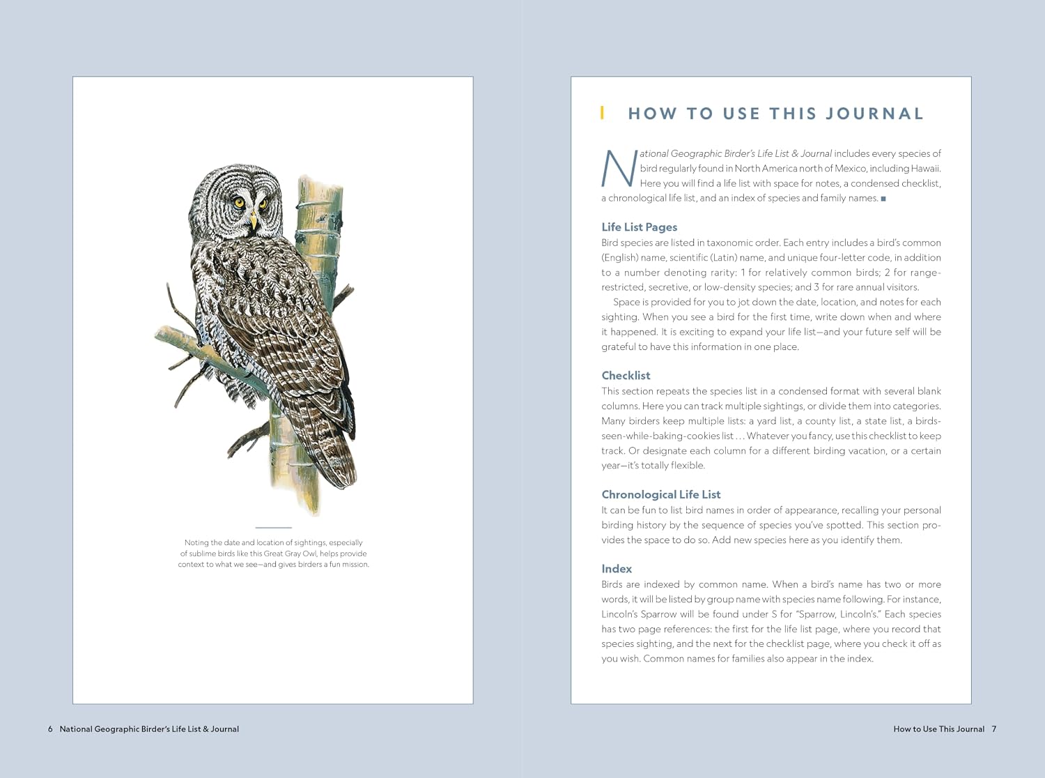 National Geographic Birder's Life List and Journal