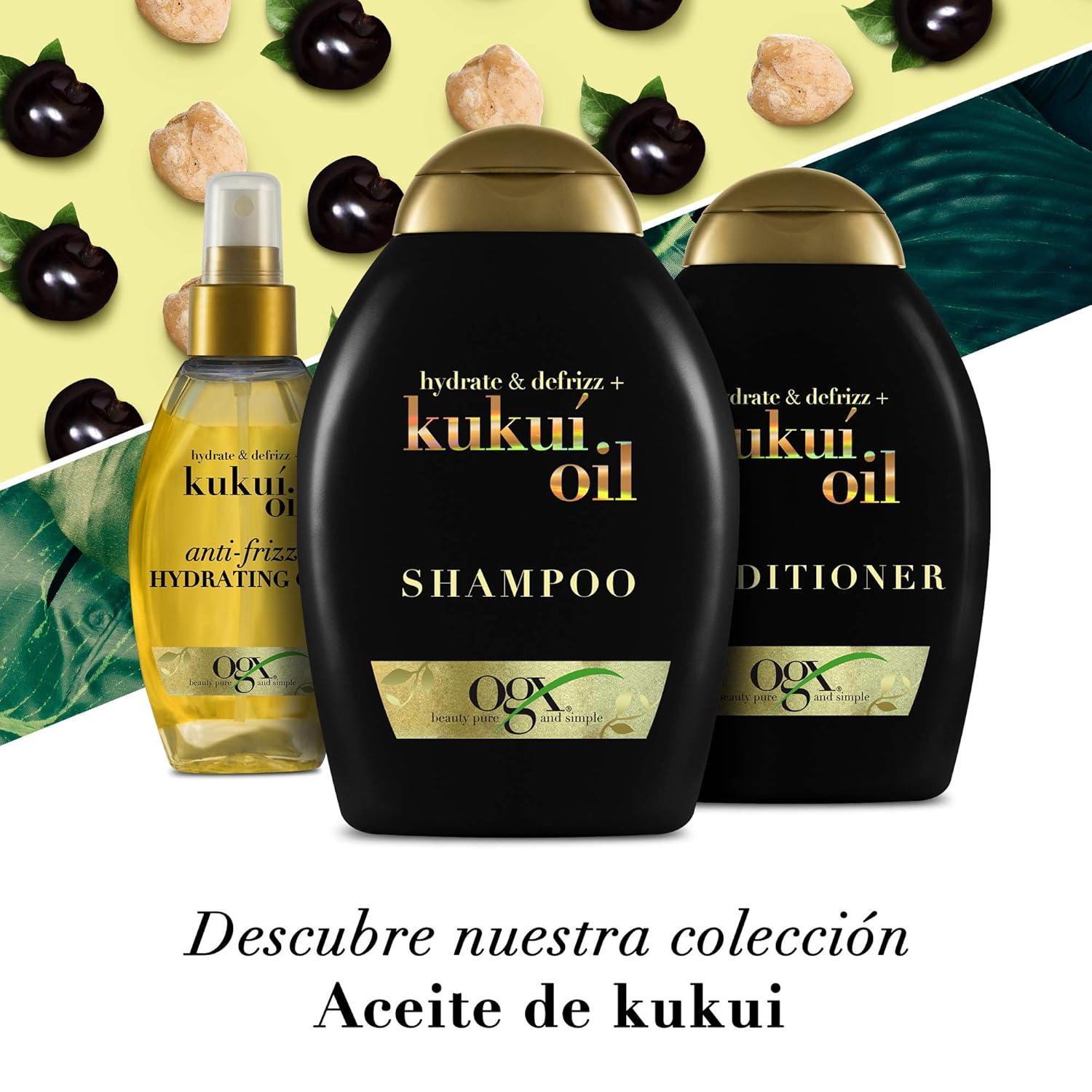 OGX Kukui Oil Conditioner, Hydrate & Defrizz, 13 Ounces - Image 6