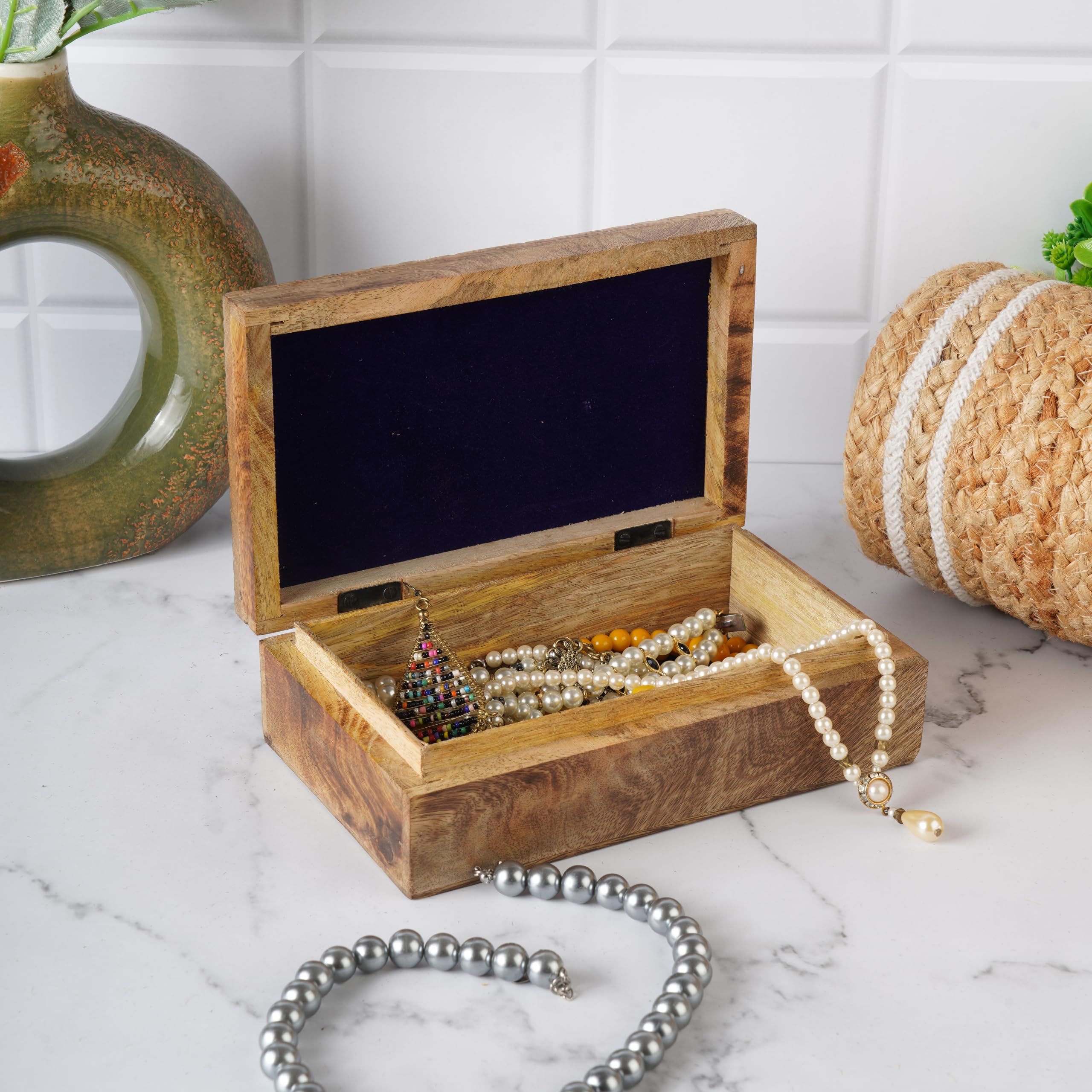 Coffret/boîte De Rangement En Bois – Fait Main – Avec Défauts (voir Photos)