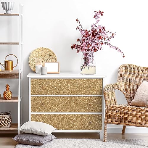 Vista 44 de CRE8TIVE Papel tapiz marrón oscuro con purpurina, borde de pared para despegar y pegar, 8 x 80 pulgadas, papel tapiz de tela brillante, extraíble