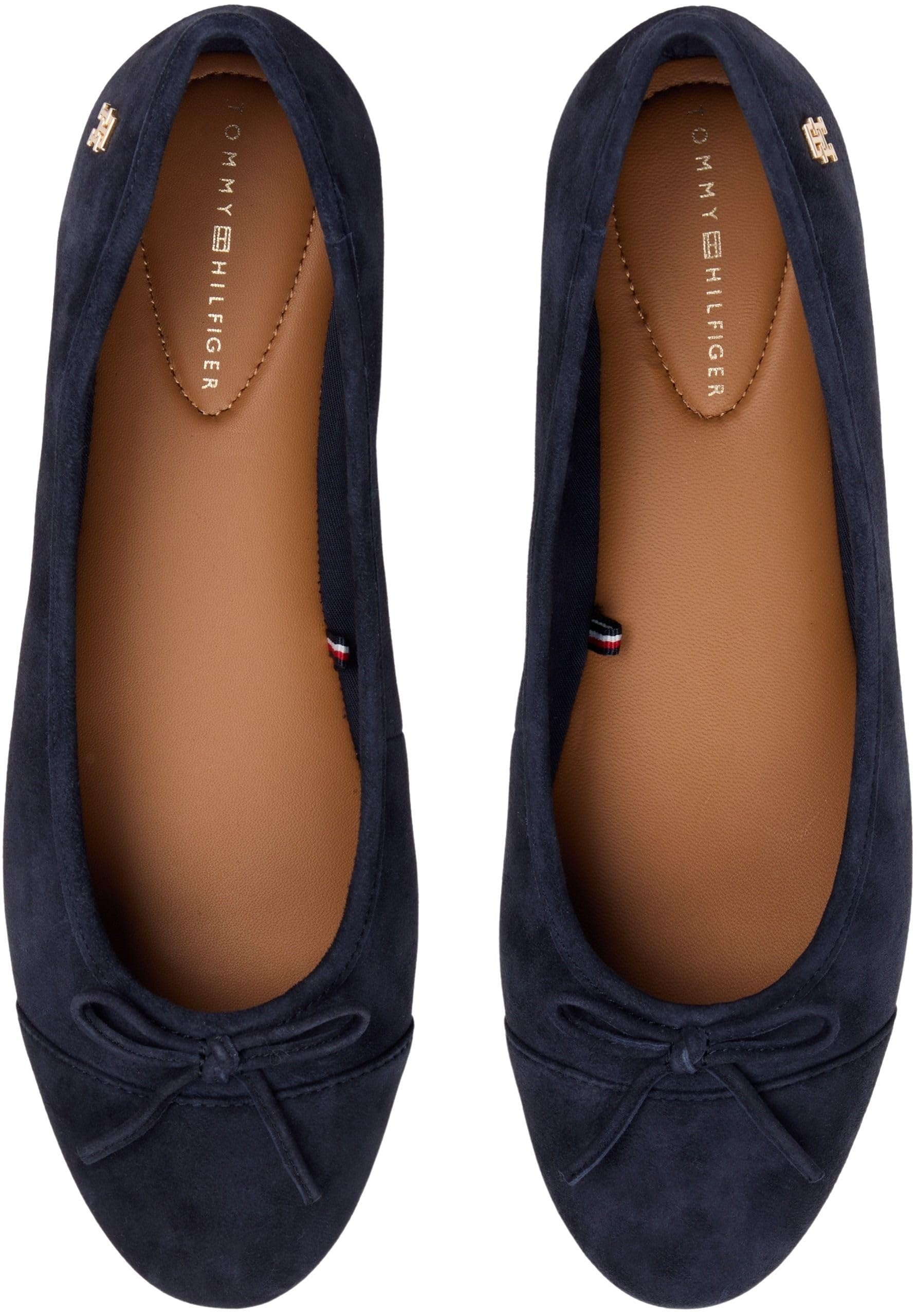 Tommy Hilfiger Damen Hilfiger Suede Ballerina Fw0fw09357Ballerinas