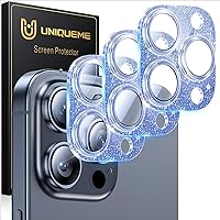 Vista 69 de UniqueMe para Paquete de 3 Protectores de Lente de Cámara para iPhone 15 Pro/iPhone 15 Pro Max, [Protección contra Caídas] [Compatible con Fundas]