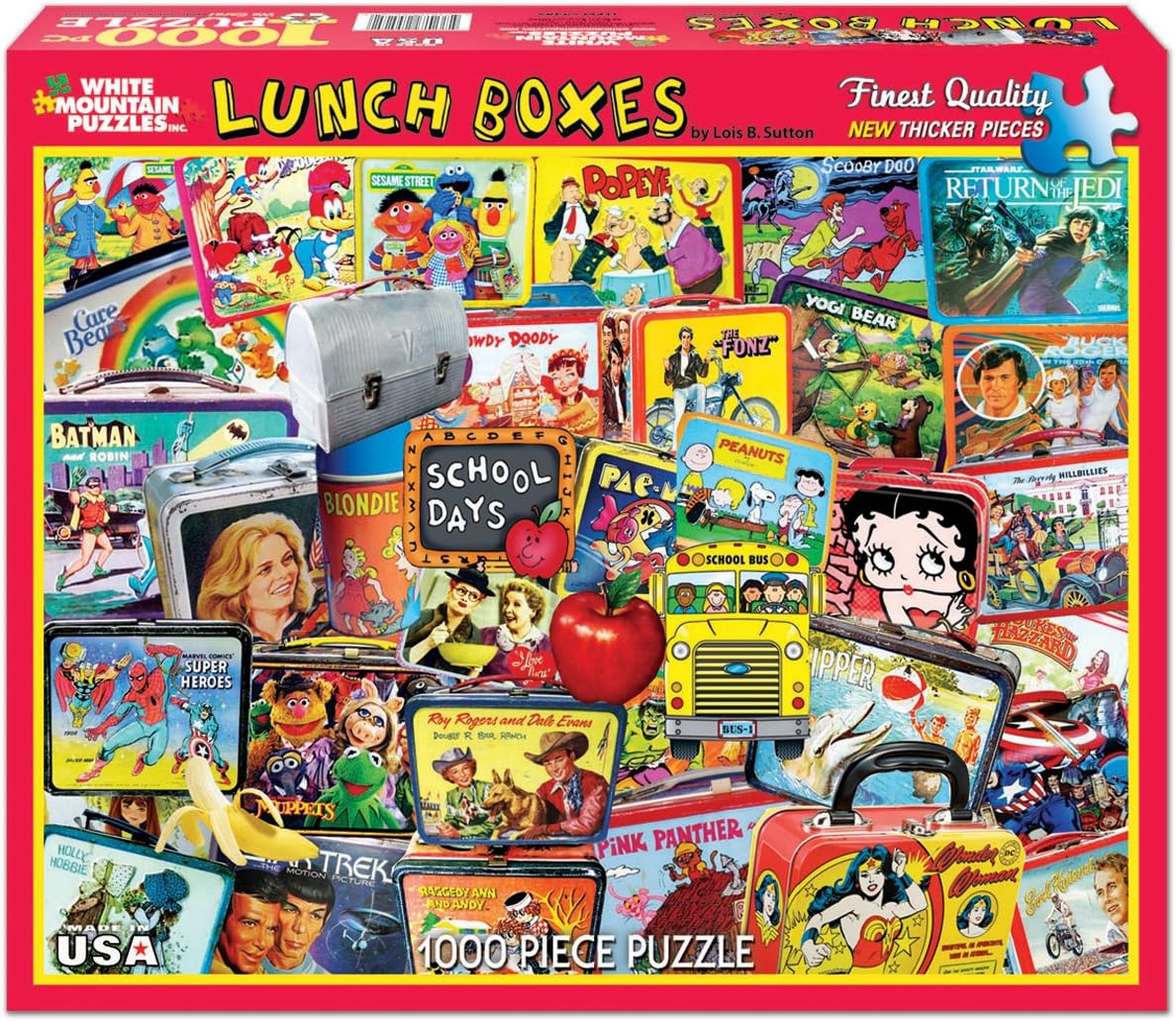 White Mountain Puzzles Classic Lunch Boxes 1,000 Piece