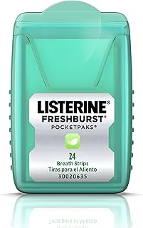 Listerine PocketPaks Breath Strips, Fresh Burst, 72 Count (Pack of 2)