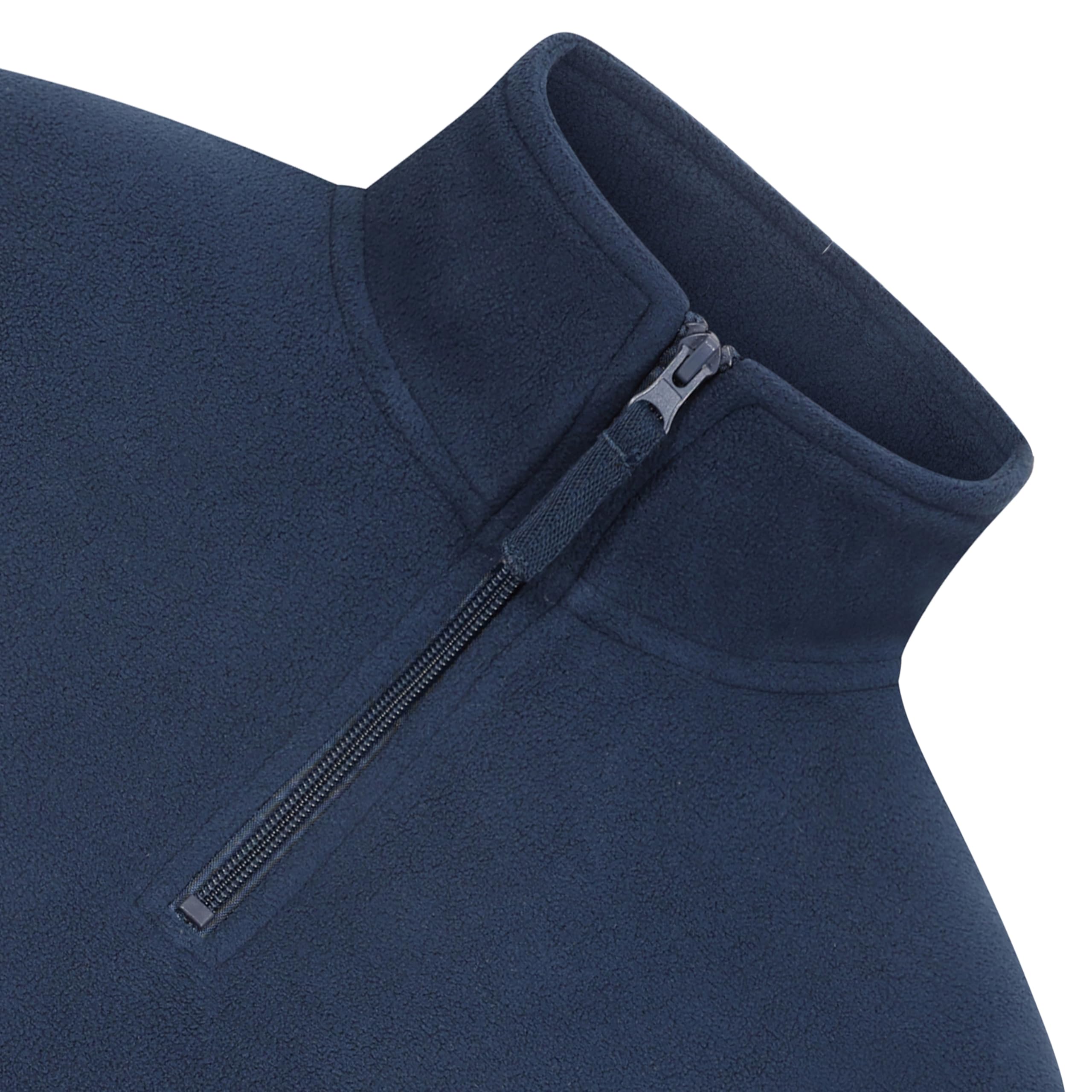 Blu Apparel Pull en polaire à fermeture éclair 1/4 pour femme - Pull chaud pour randonnée, plein air, camping