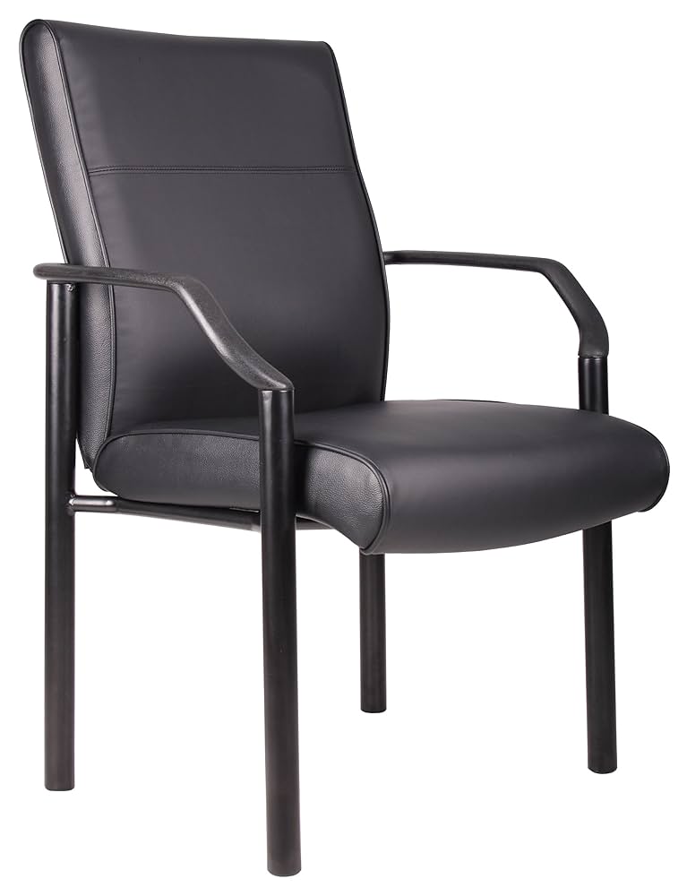 Amazon.com: Boss Office Products Mid Back LeatherPlus Guest