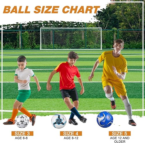 Miniatura 4 de Jenaai Balón de fútbol cristiano de donación benéfica a granel con bomba, tamaño desinflado 3, 4, 5, pelota de fútbol cosida a máquina para regalos