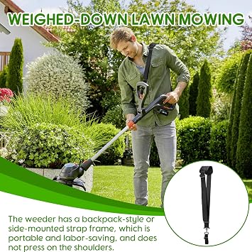 Strimmer Harness with Padded Shoulder Strap Adjustable for Grass Trimmer