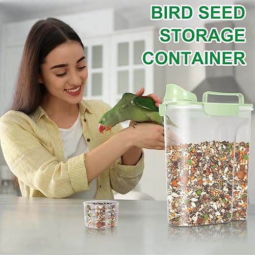 Miniatura 6 de TBMax Contenedor de almacenamiento de alimentos para perros y gatos, de 5 a 7 libras, almacenamiento secundario de alimentos para mascotas más allá