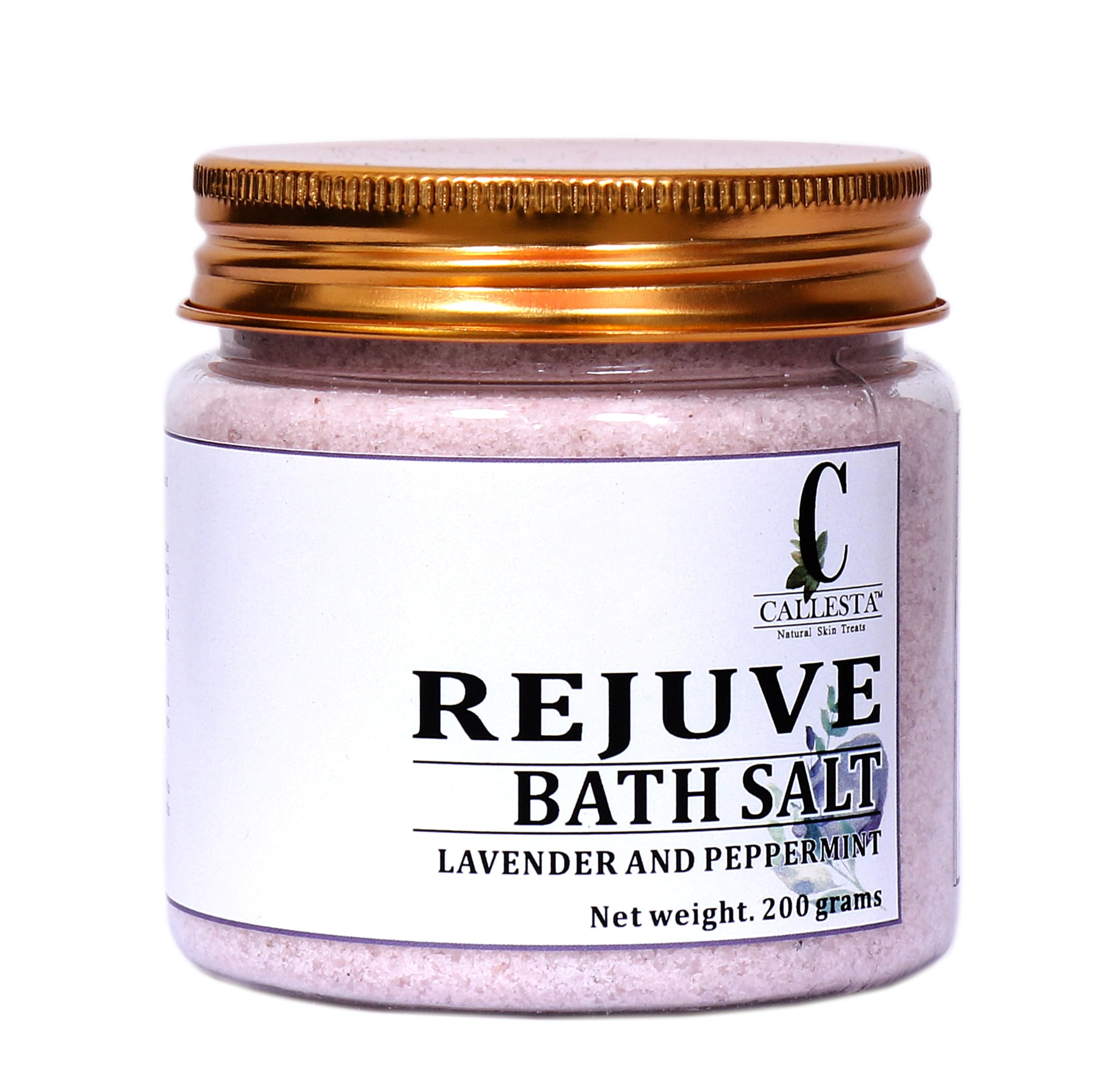 Callesta Rejuve - Lavender and Peppermint Bath Salt 200gm, for Positive Energy | Stress Relief & Relaxation | Energizes Body & Mind | Clears Negative Energy-image-3