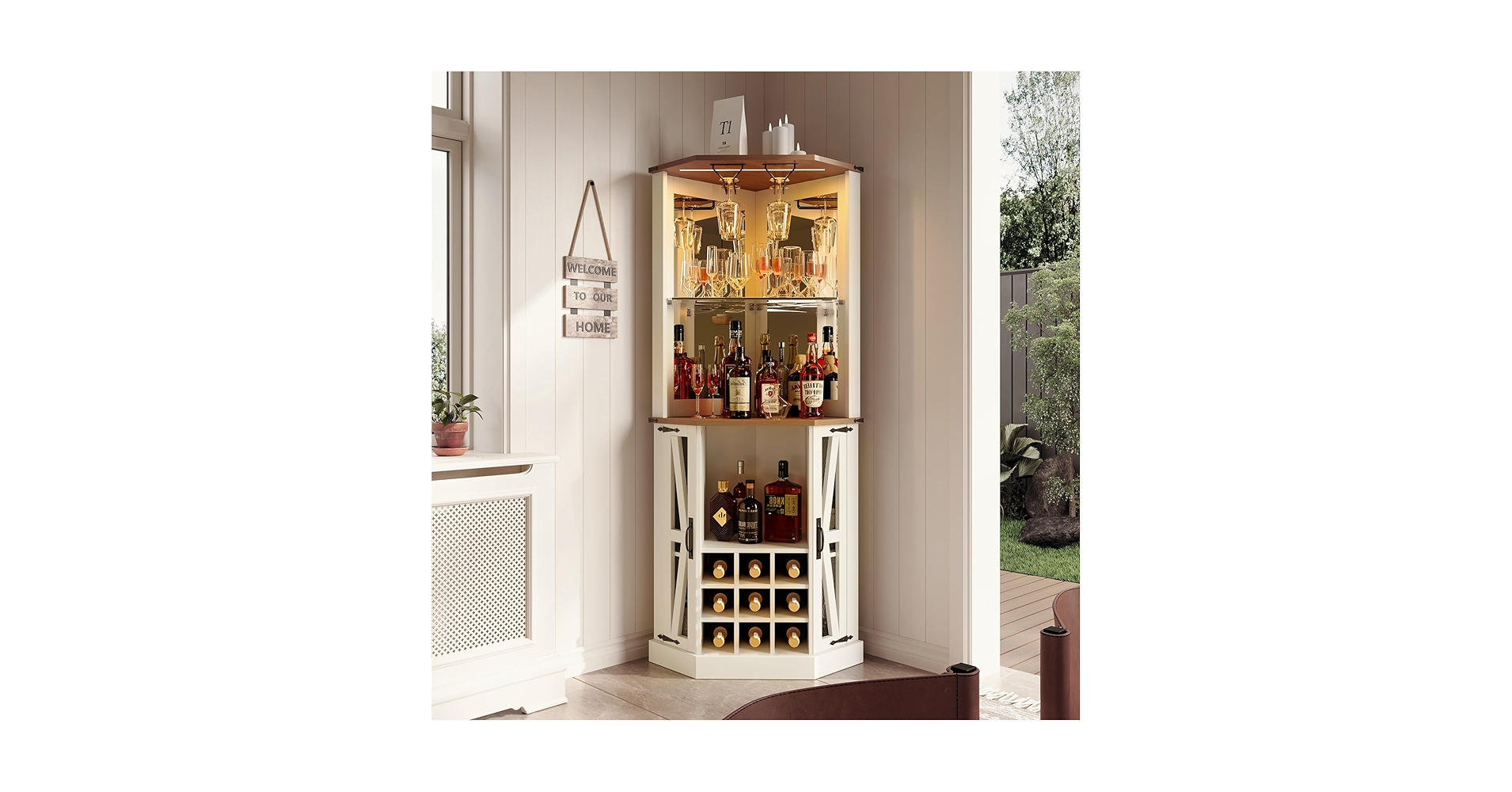 クラブ CABIN Amazon.com: Captain Winters Corner Bar Cabinet,72 