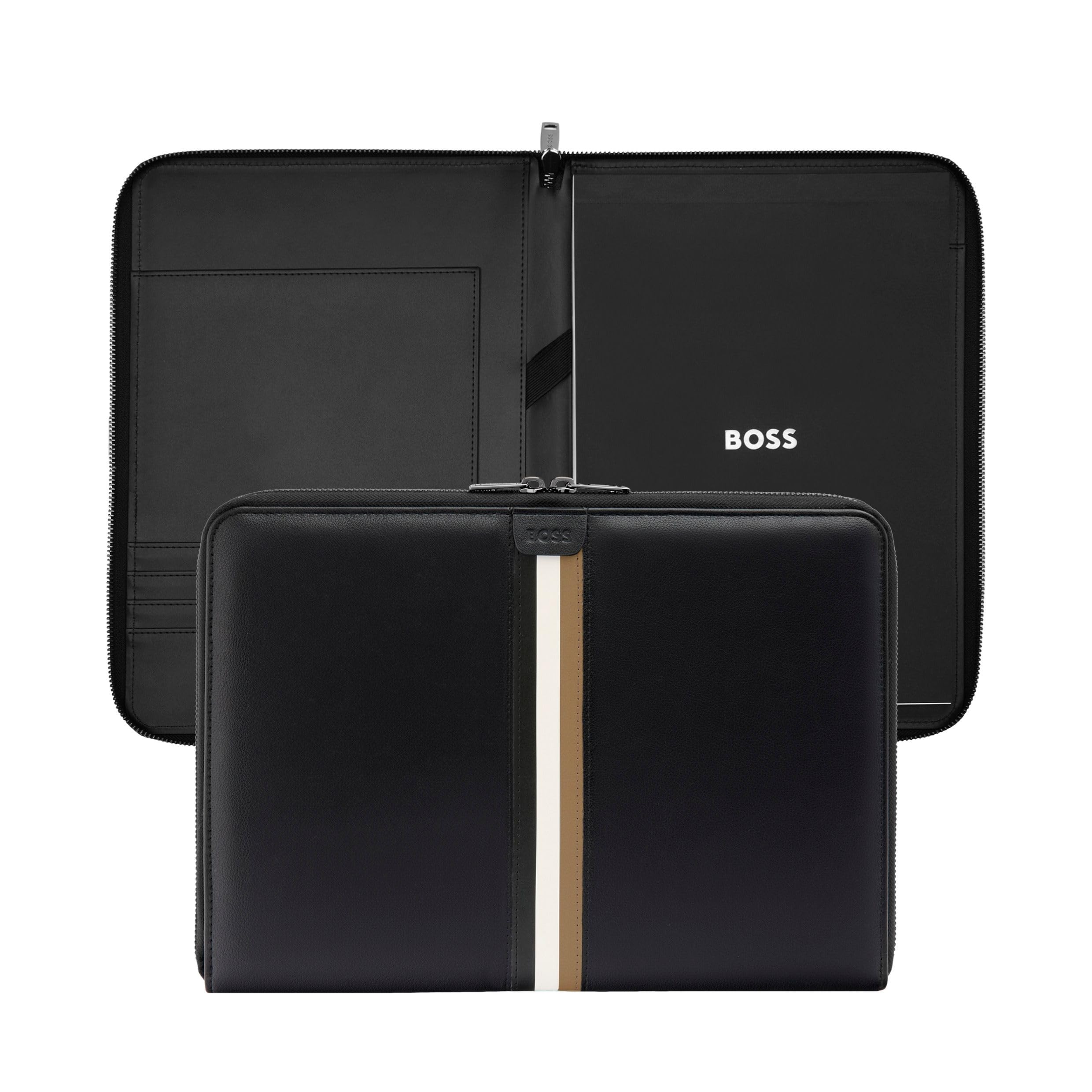 HUGO BOSS Schreibmappe Iconic Conference Folder Black schwarz