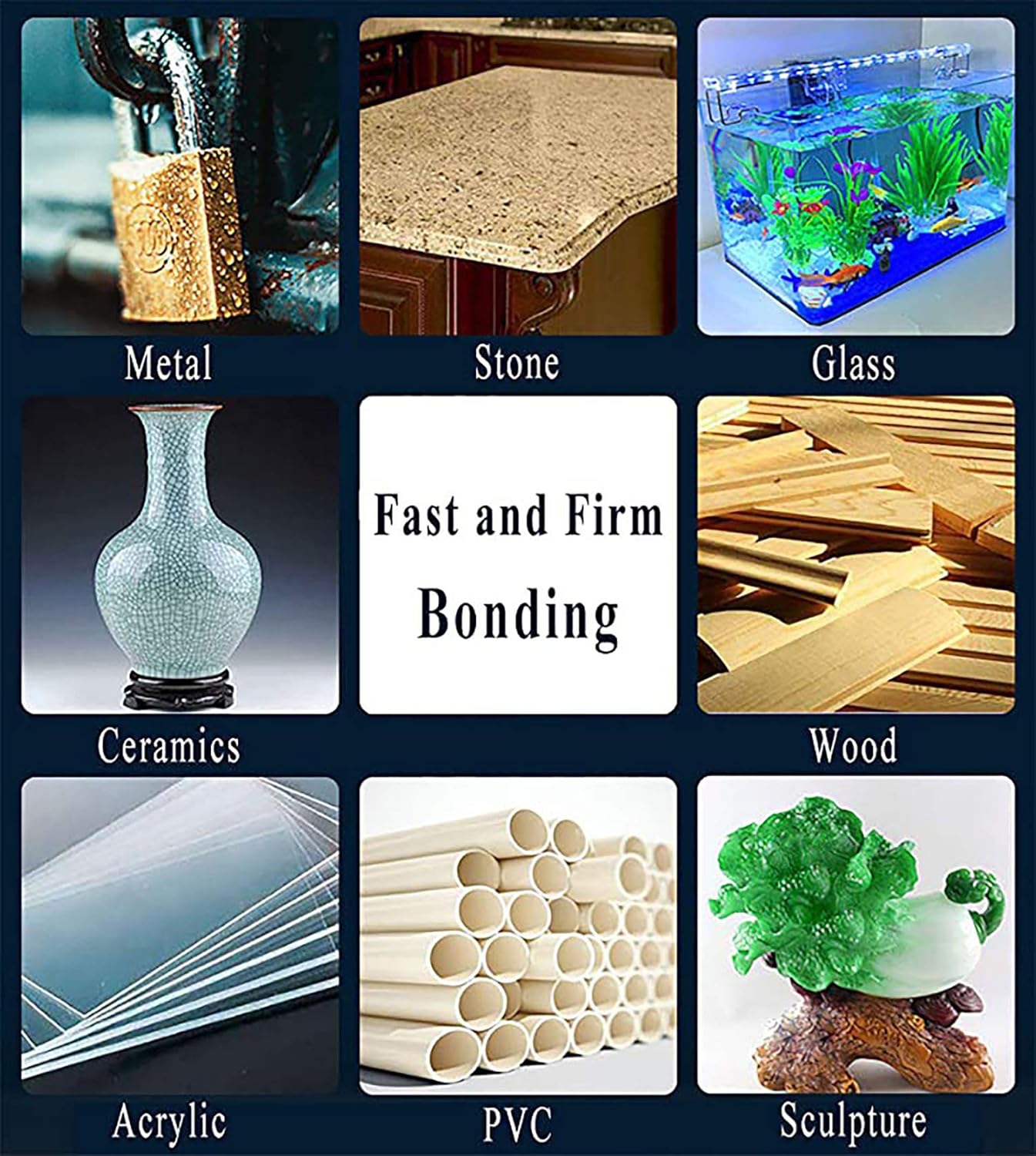 Epoxy Resin, 0.85-Fluid Ounce Metal Epoxy Adhesives, High Viscosity and Strong Epoxies Multi-Purpose Epoxy Glue Instant Repair Wood, Plastic, Glass (Y-Type)