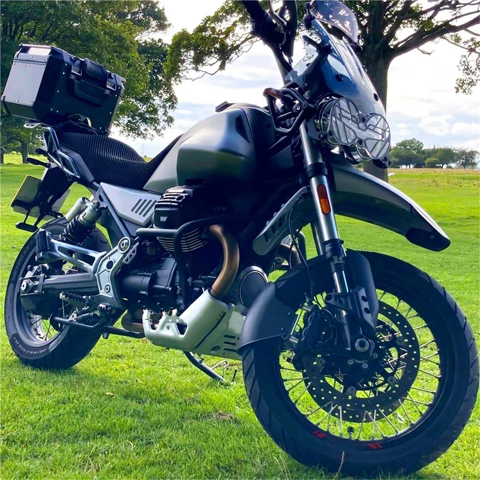 ochraniacze widelca motocyklowego Pasuje do MOTO GUZZI V85TT 2019 2020 2021 2022 2023 2024 motocykl czarny przedni błotnik błotniki pokrywa