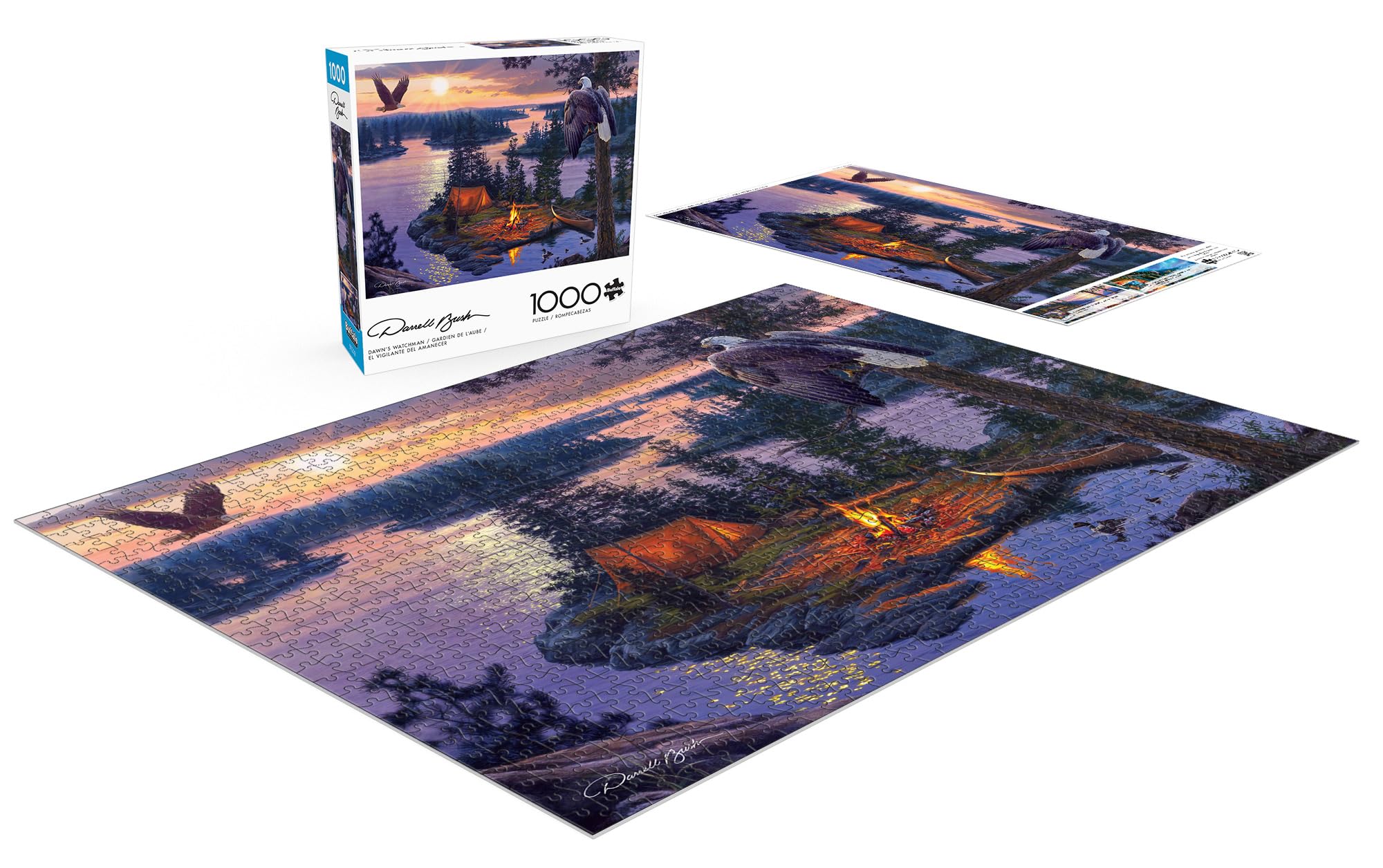 Buffalo Games, Darrell Bush, Dawn's Watchman, 1000 Piece Jigsaw Puzzle for Adults Challenging Puzzle Perfect for Game Nights - Image 4