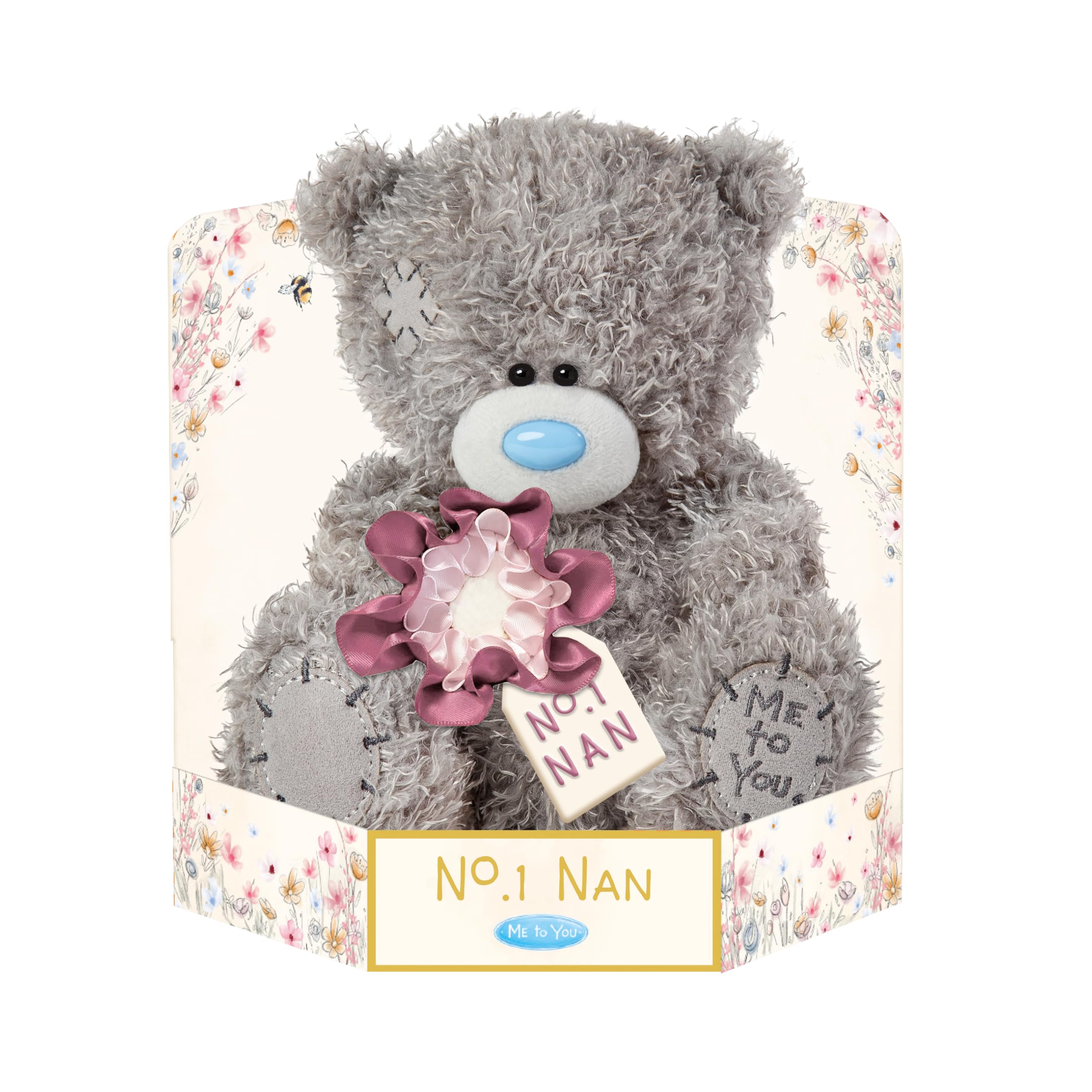 Me to You Tatty Teddy 'Wonderful Nan' 15cm Plush Bear On Gift Plinth - Official Mother's Day Collection