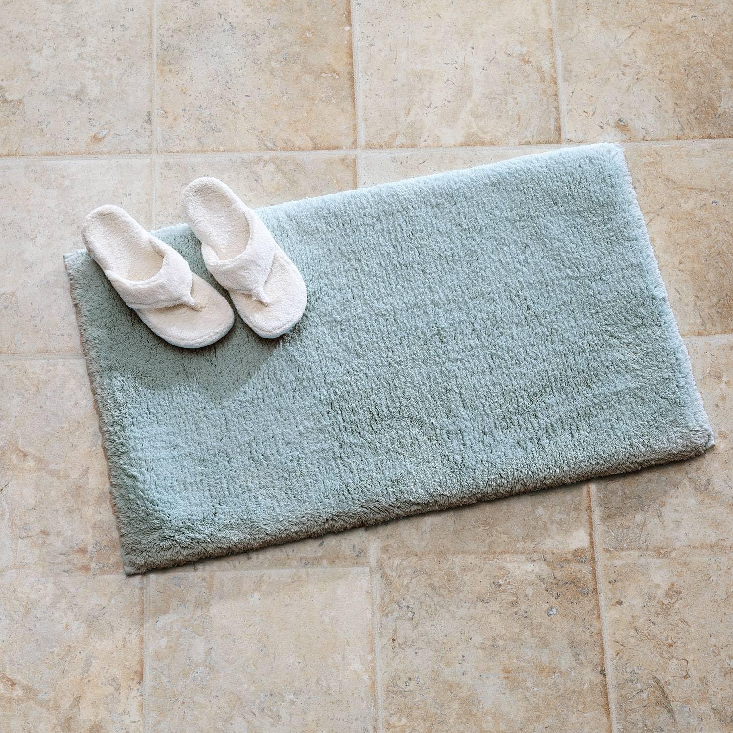 Cuddledown Memory Foam Bath Rug 100 Cotton Cover Memory Foam Insert Soft Sinkable Removable Cover Oeko-TEX Standard 100