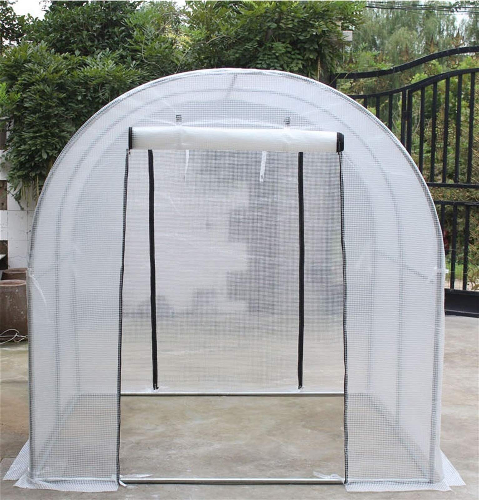 Serra da Balcone Giardino Tunnel Grande Serra da Esterno con Telaio in Acciaio Resistente, Inverno Giardino Serre Polytunnel Casa Calda per Piante di Pomodoro (Size : W100 x H100 x L200cm)