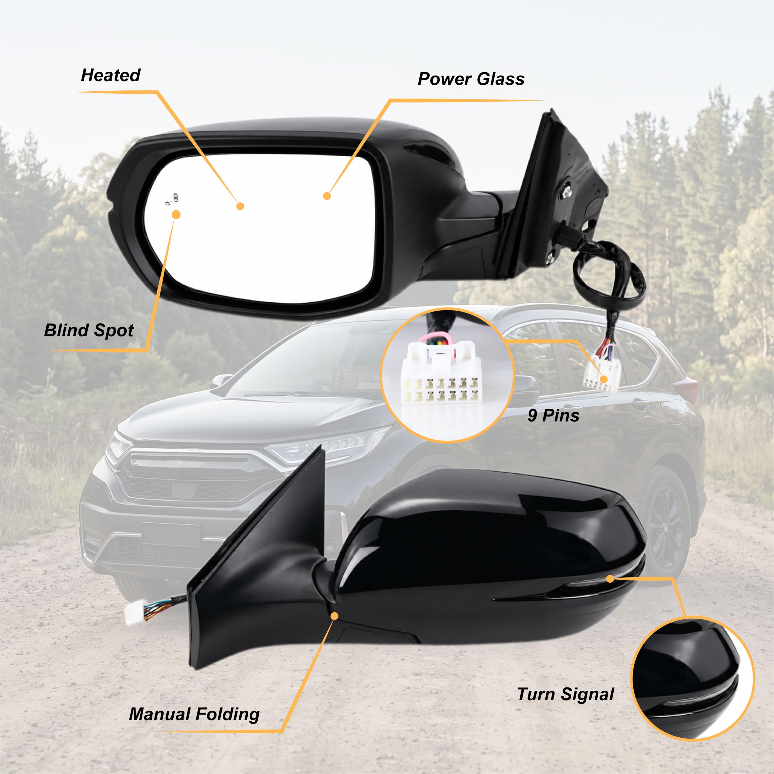 Amazon.com: Lqito Left Driver Side Mirror Compatible With 2017