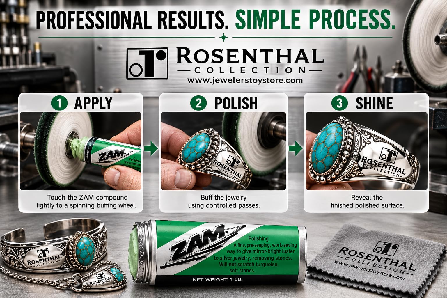 Zam Buffing Compound - Lustrous Finish -2