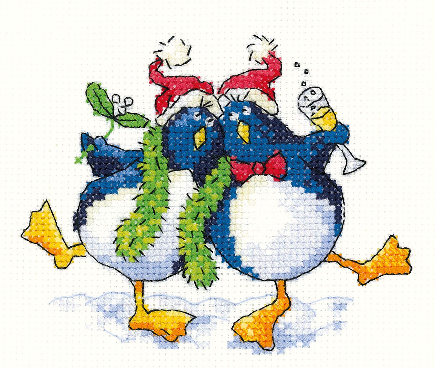 Cool Yule - 14 ct Aida Simply Heritage Cross Stitch Kit (Heritage Crafts)