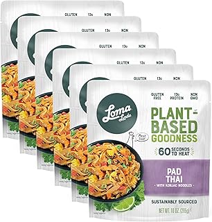 Loma Linda - Plant-Based Complete Meal Solution Packets (Pad Thai with Konjac Noodles (10 oz.), 6 pack)