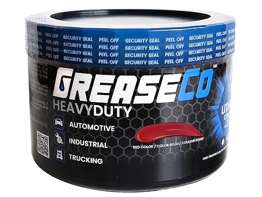 Wheel Bearing Grease Red And Tacky Automotive Lubricant Tub Jar | Car Grease | Axle | Thick MultiPurpose Red Grease | Bearing Packer Grease | Rod | High Temp | Tractor | Lithium | Trailer Hitch | 5th Wheel | HeavyDuty 1 LB