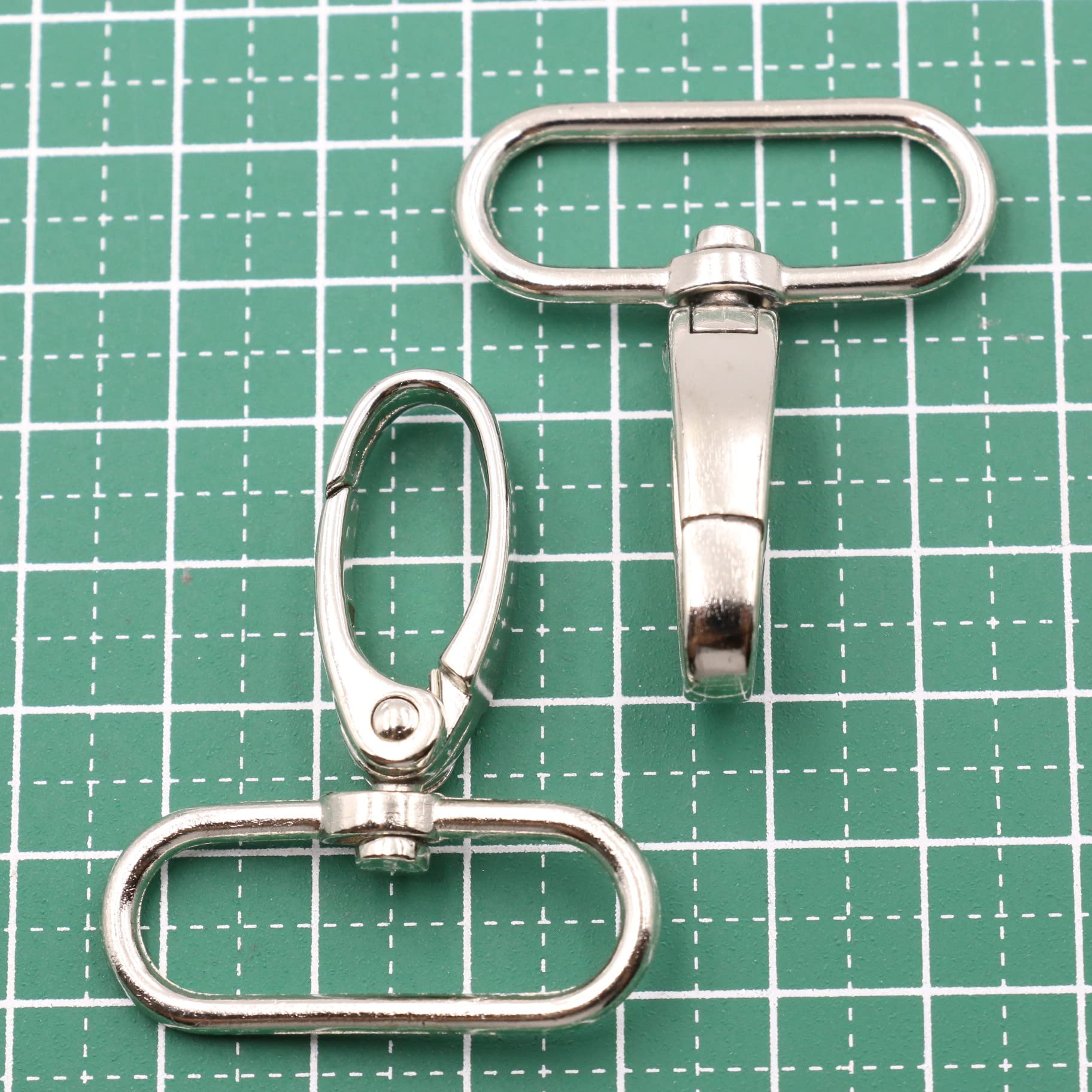 Amazon | ナスカン 回転式 10個セット (内径32mm, シルバー