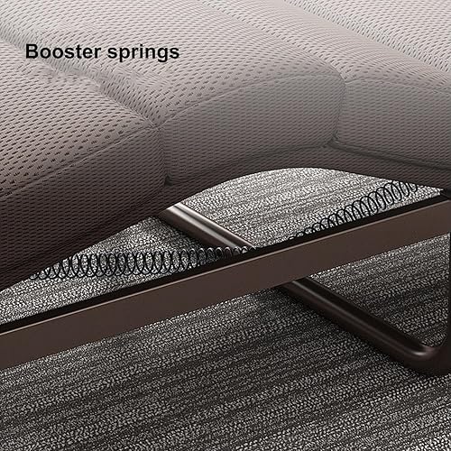 Miniatura 7 de Cama plegable portátil para adultos, cama multifuncional de metal con 4 alturas ajustables para cintura y piernas, ideal para habitaciones de