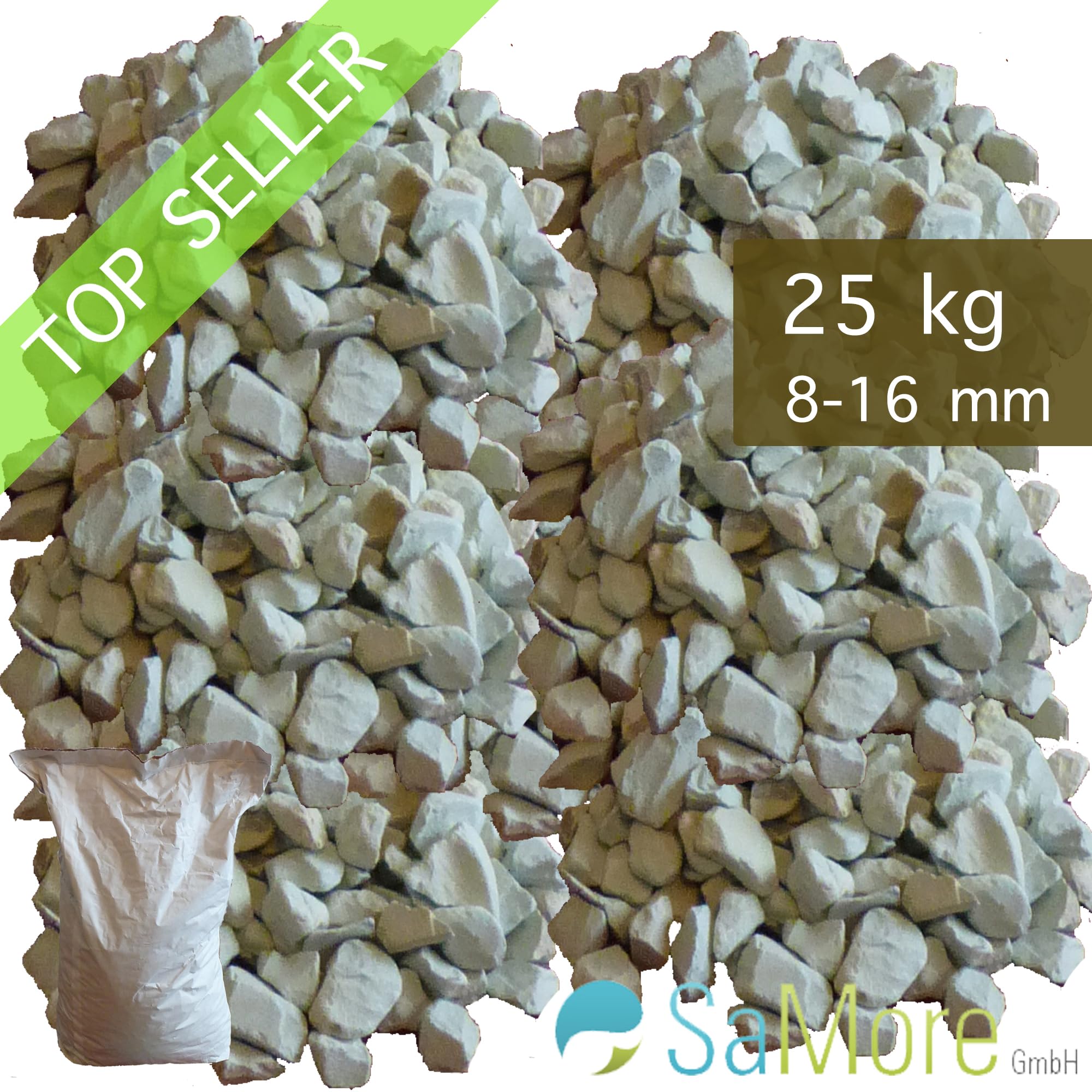 AQUA MEDIC Zeolith 6 Kg 10 - 25 Mm Zéolite à Surface Ultra-poreurse Pour Eau Douce, Eau De Mer Et Bassin