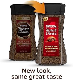 Nescafe light roast Taster's Choice House Blend Instant Coffee, 7 Ounce (Pack of 2)