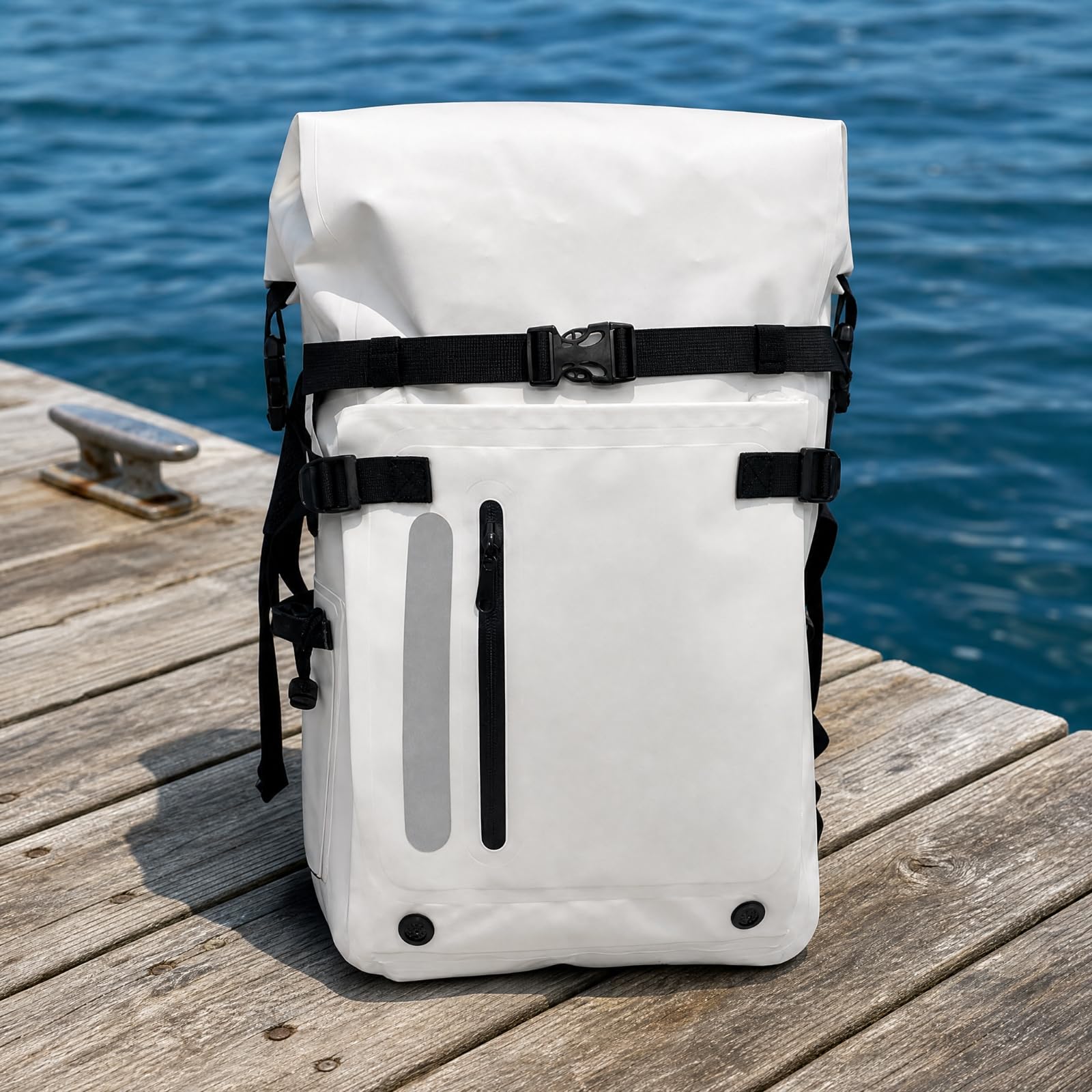 LOVIVER Mochila Impermeable Buceo Table Bolsa con Tapa Enrollable Bolsa Impermeable para Viajes Activos, Amarillo, 30L