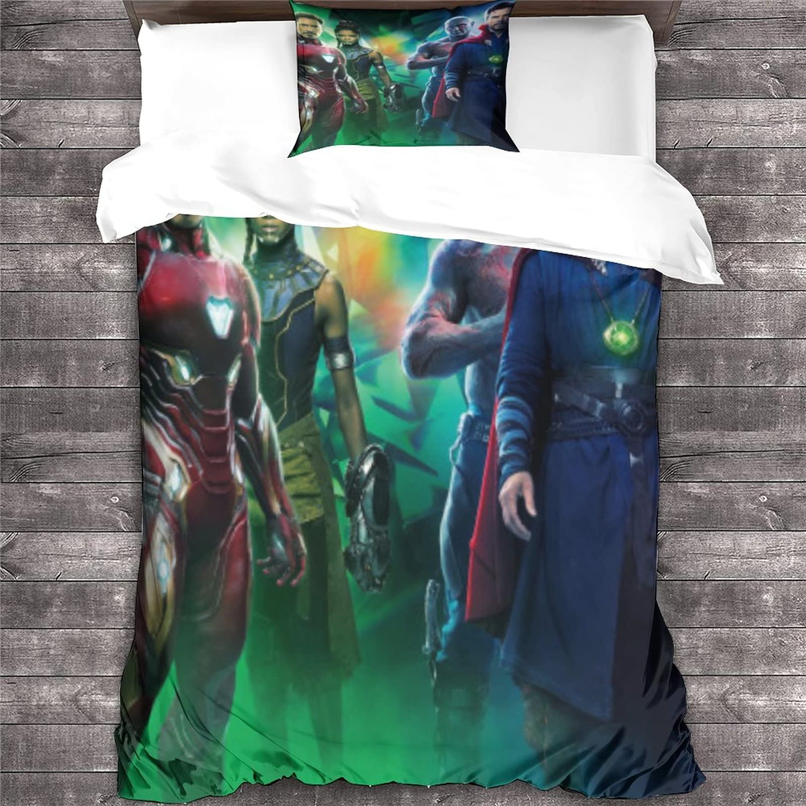 Zhangna Avengers Duvet Cover Microfiber Bedding Sets Double Size