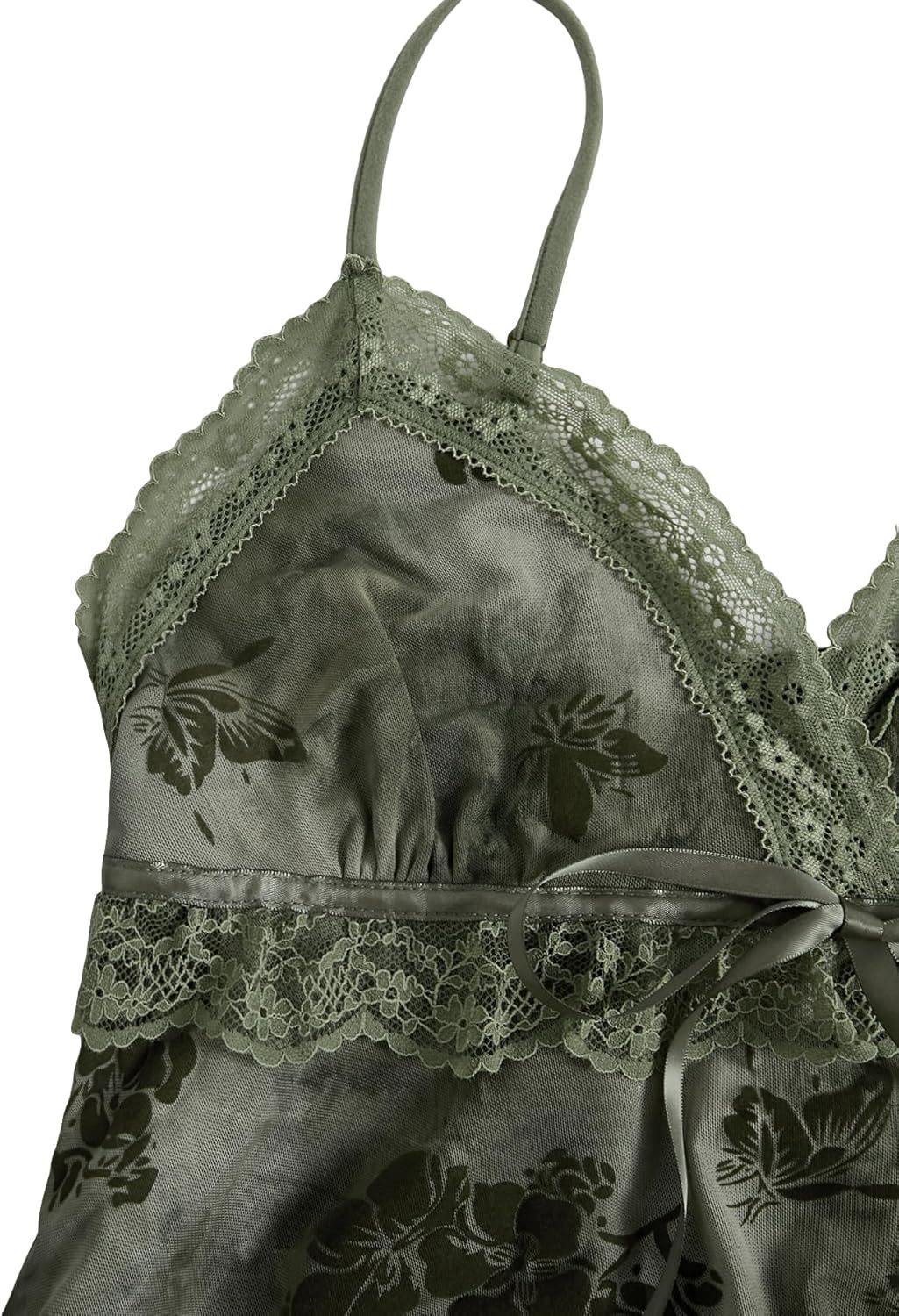 Verdusa Women's Y2K Tops Babydoll Tops Summer Tank Tops Going Out Tops Floral Lace Mesh Tops Whimsical Clothes - Image 4