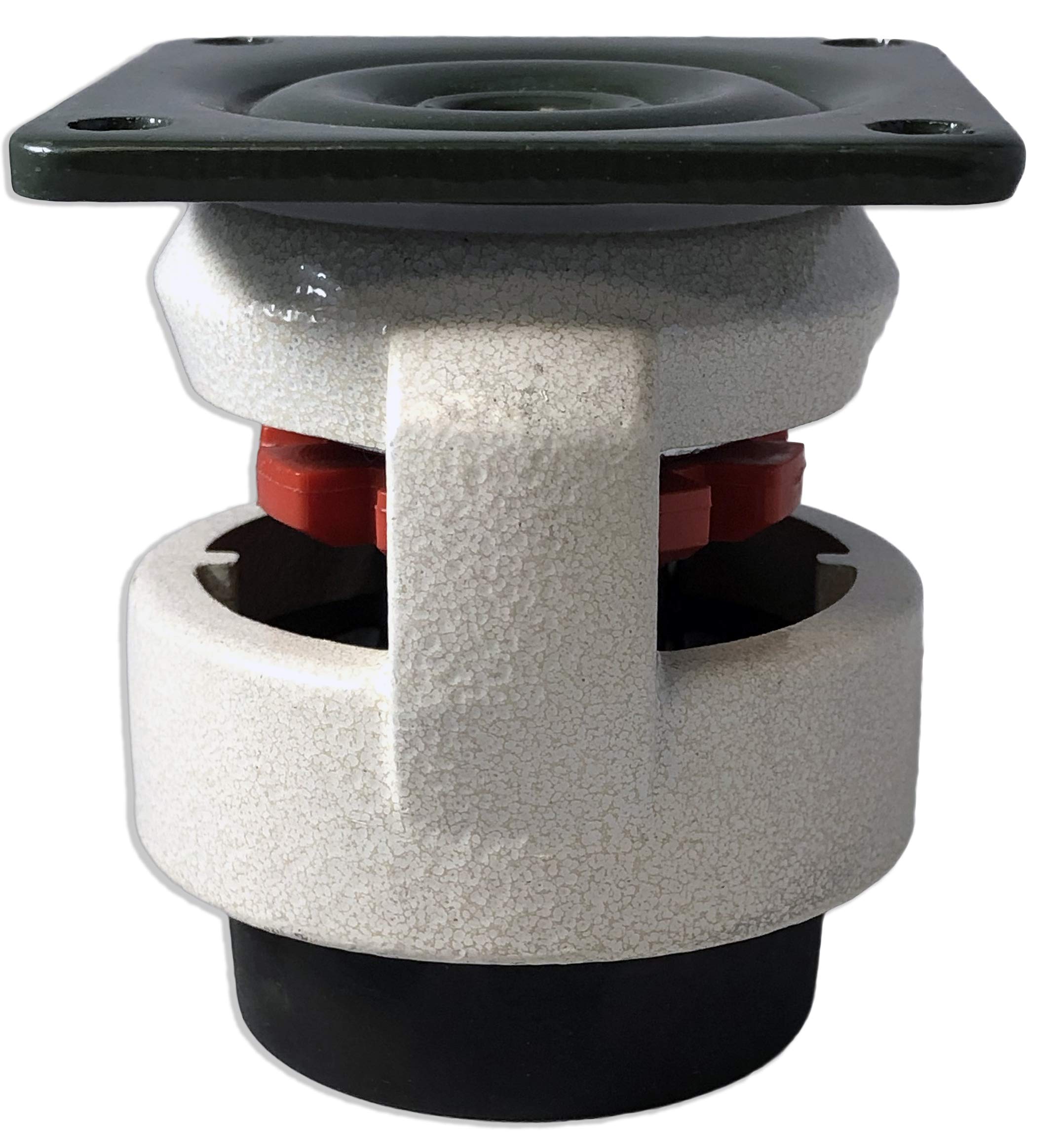 CasterHQ Retractable Leveling Machine Casters 4 Pack 2,400 lbs Per Set Premium Quality