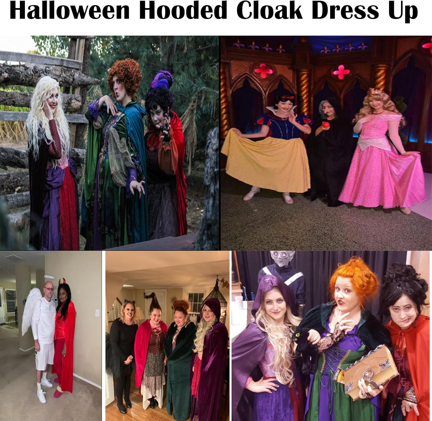 Maklulu Unisex Adults Hooded Cloak Halloween Cloak Long Velvet Cape Cosplay CostumeCostumes - Image 7