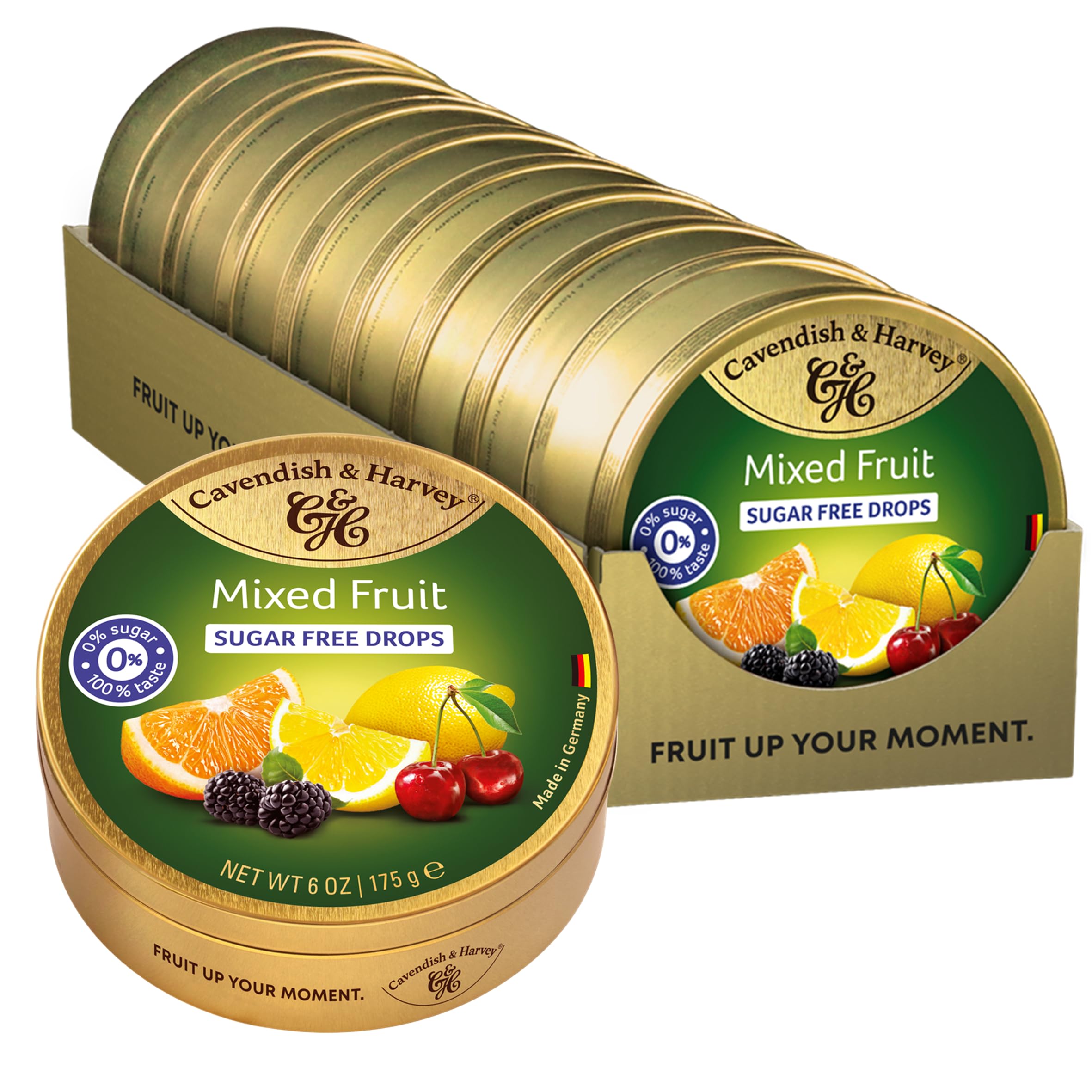 Cavendish BLIK SUGAR FREE MIXED FRUIT 9 x 175 gram : Amazon.nl