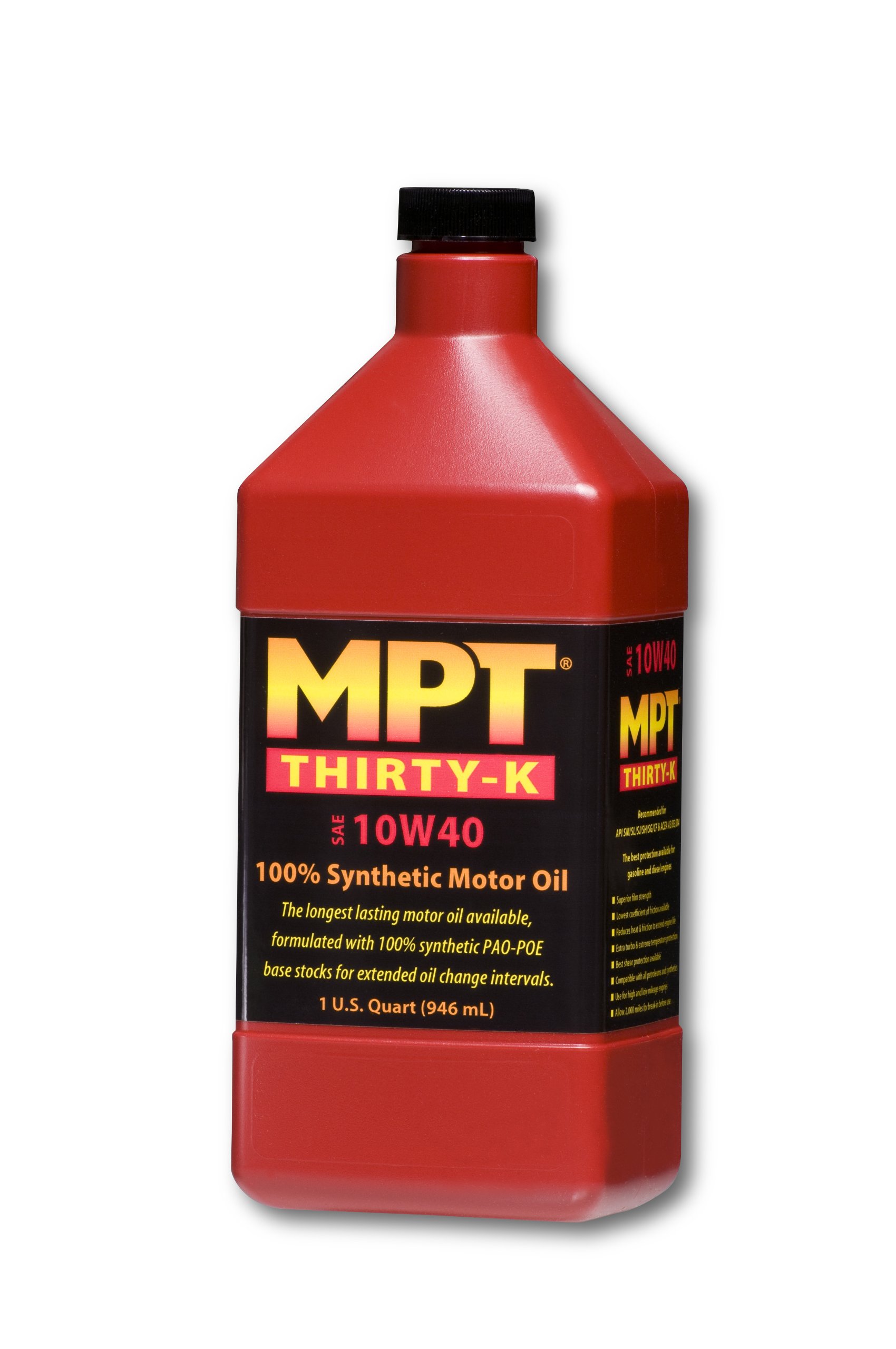 MPT Industries MPT26 10W/40 Hi-Performance Fully Synthetic Motor Oil - 1 Quart