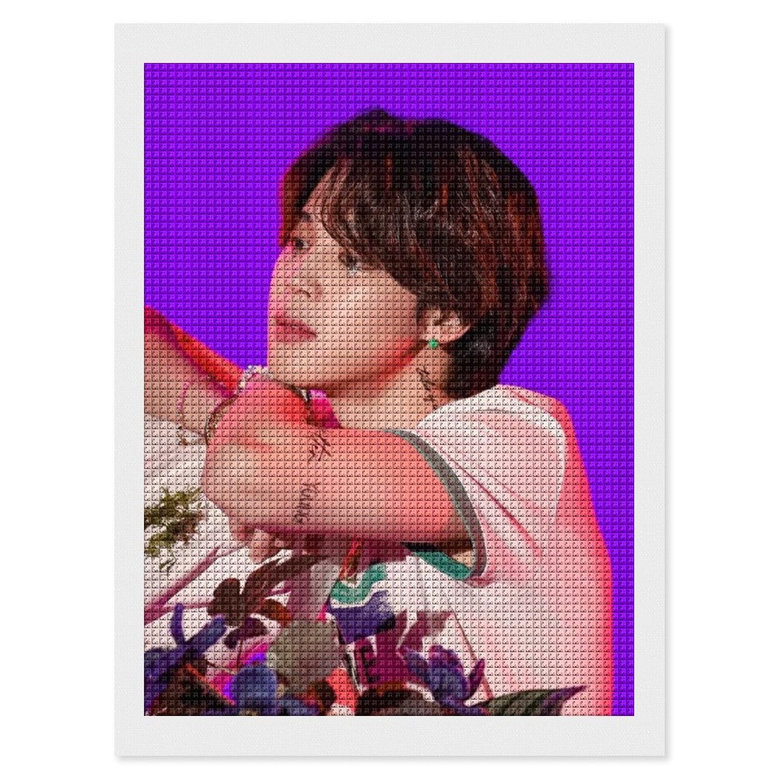 K-POPアイドル ビーズアート 完成品　ジミン Amazon.co.jp: 75×100cm ダイヤモンドアート BTS 防弾少年団 JIMIN