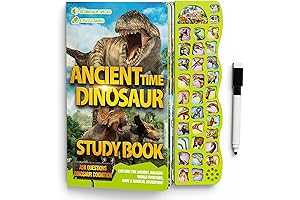 Learning Dinosaur Sounds Book for Kids Ages 5-7, Interactive Dinosaur Toy Book...