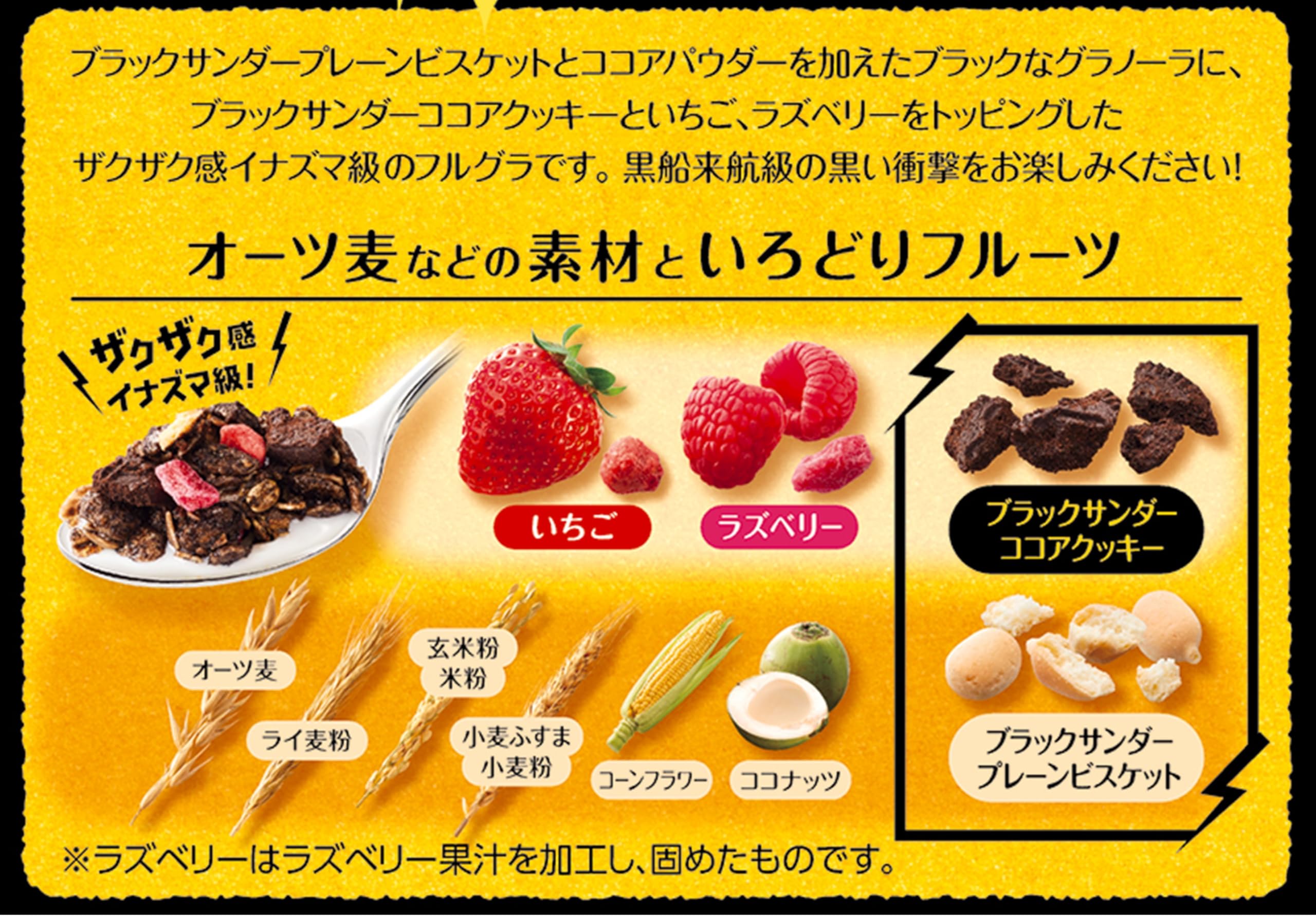 Amazon.co.jp: カルビー フルグラブラックサンダー味 500g×6袋 : 食品