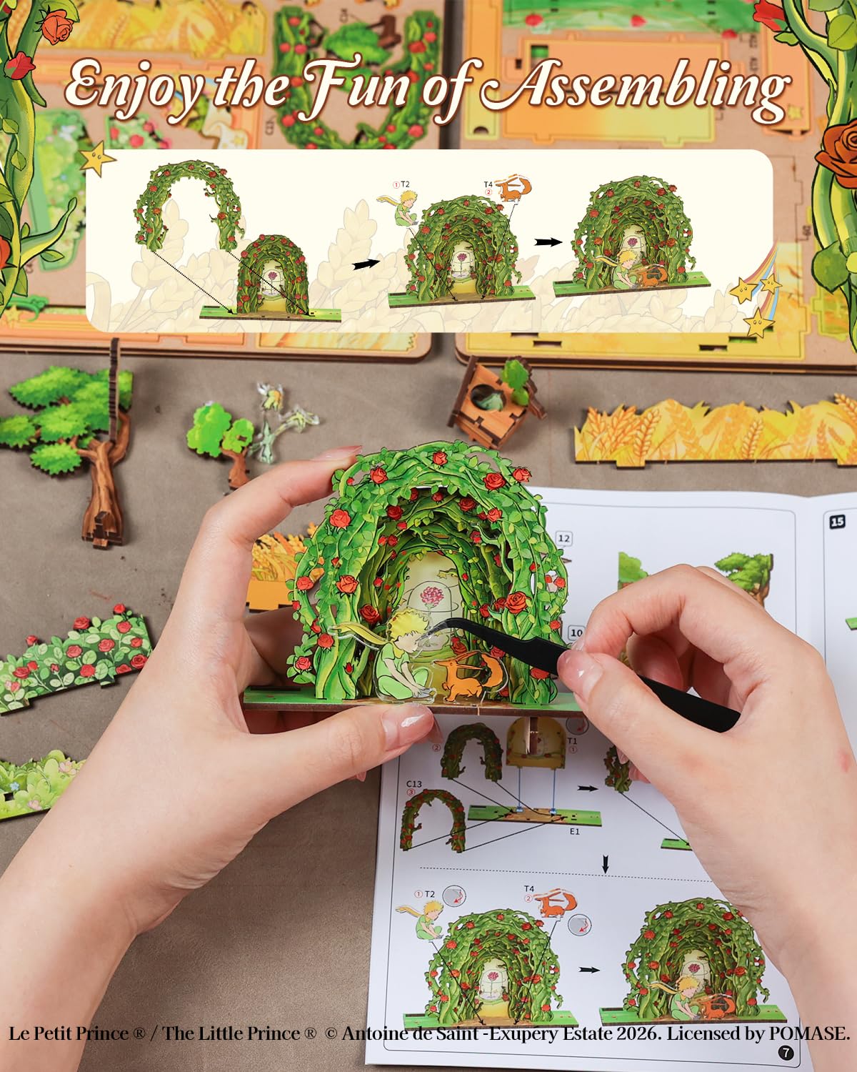 CUTEBEE Book Nook Ufficiale – Il Piccolo Principe Miniature 3D Legno