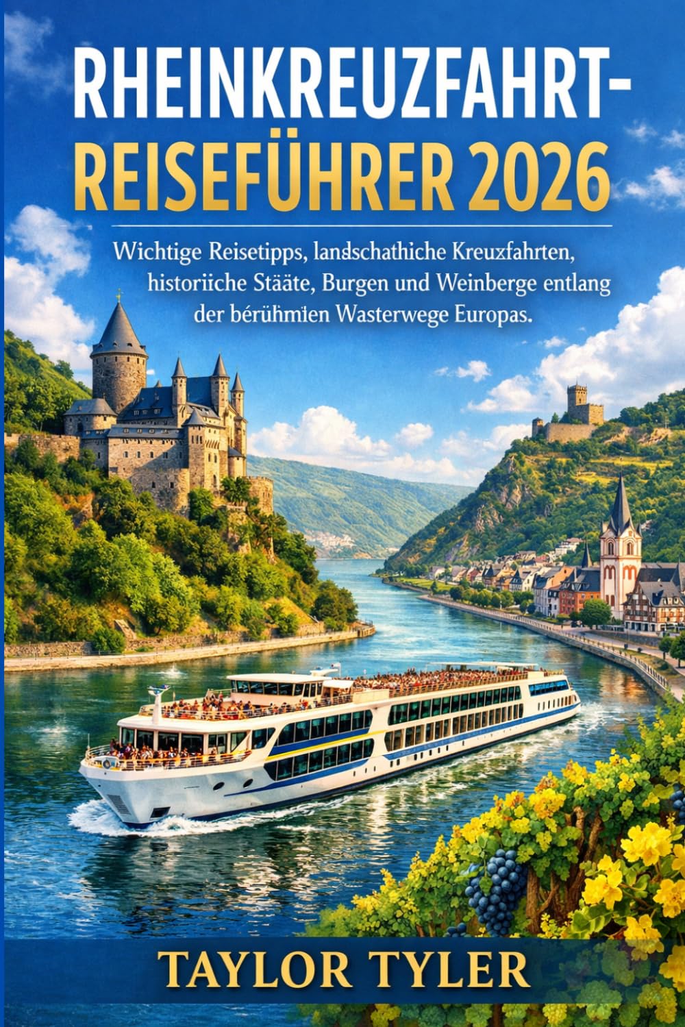 RHEINKREUZFAHRT REISEFÜHRER 2026: Wichtige Reisetipps, landschaftliche Kreuzfahrten, historische Städte, Burgen und Weinberge entlang der berühmten Wasserwege Europas