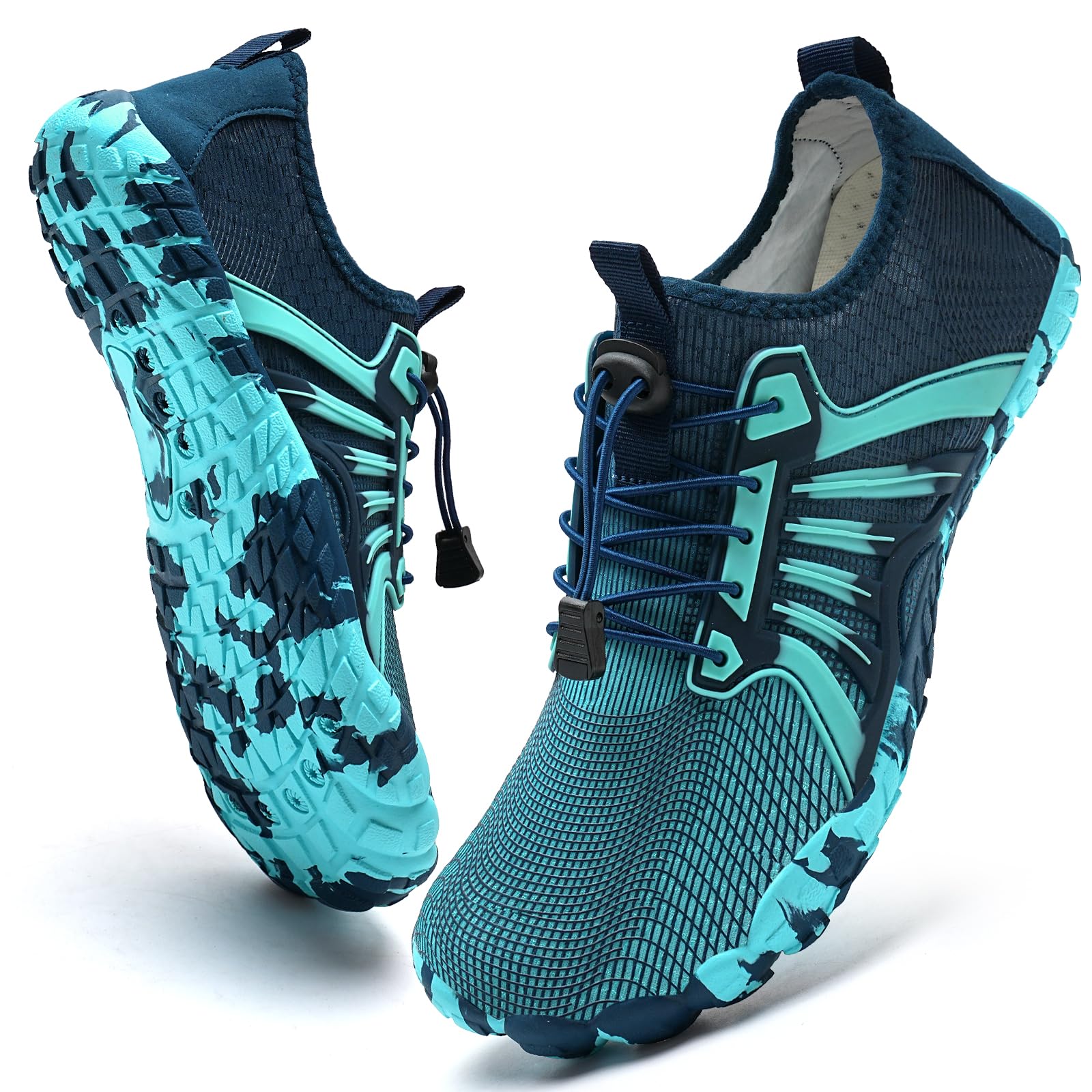 IceUnicorn Barfußschuhe Damen Herren Breite Traillaufschuhe Zehenschuhe Unisex Schwimmschuhe Strandschuhe Aquaschuhe