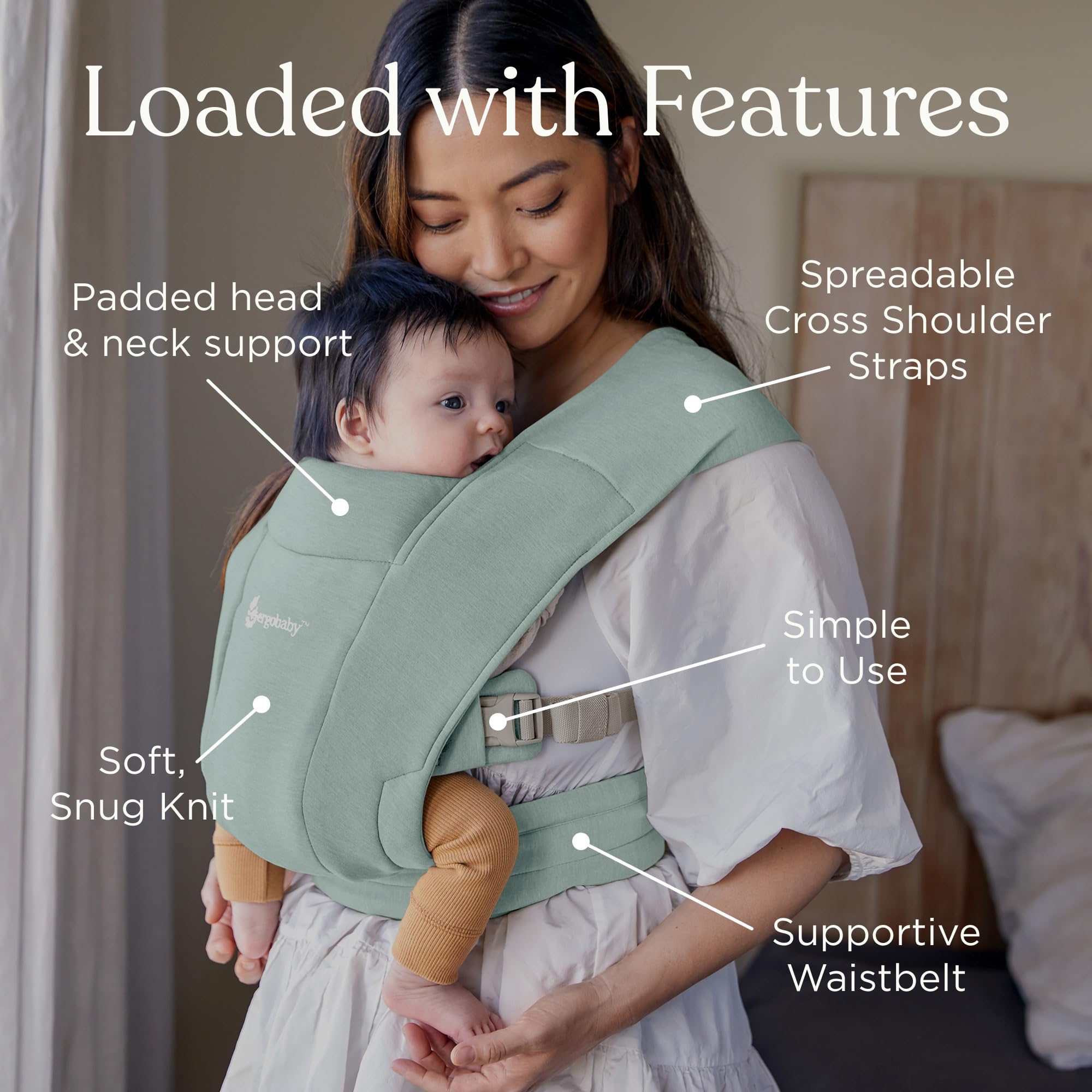 「新品未使用」ergobaby Embrace Amazon.com: Ergobaby Embrace Newborn Baby Carrier for Infants 0-12