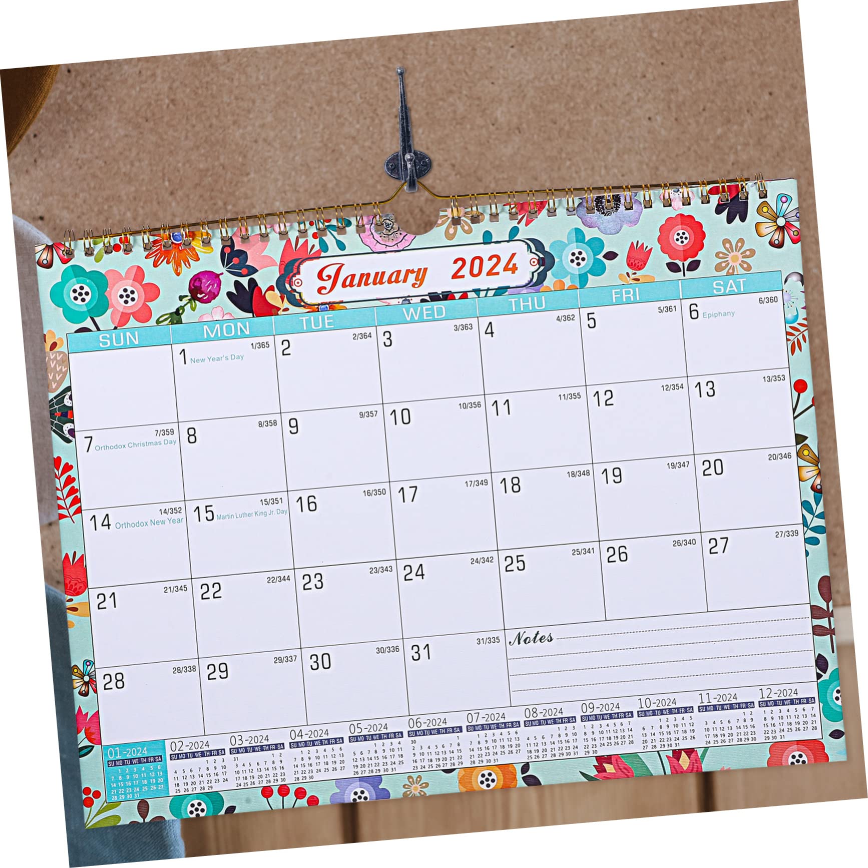 SEWACC 5stücke Wandkalender Monatskalender Für Termine Hängender Kalender Mit Druck Praktischer Planer Für Büro Und Zuhause Monatsübersicht Platzsparend Und Langlebig