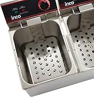 Vista 4 de Winco EFT-32 freidora eléctrica de cubierta, doble