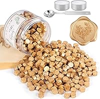 Vista 9 de Yoption - Cuentas de cera de sellado Darkishblue, 210 cuentas octágonas con velas y cuchara de fusión para tarjetas de felicitación de boda, regalo