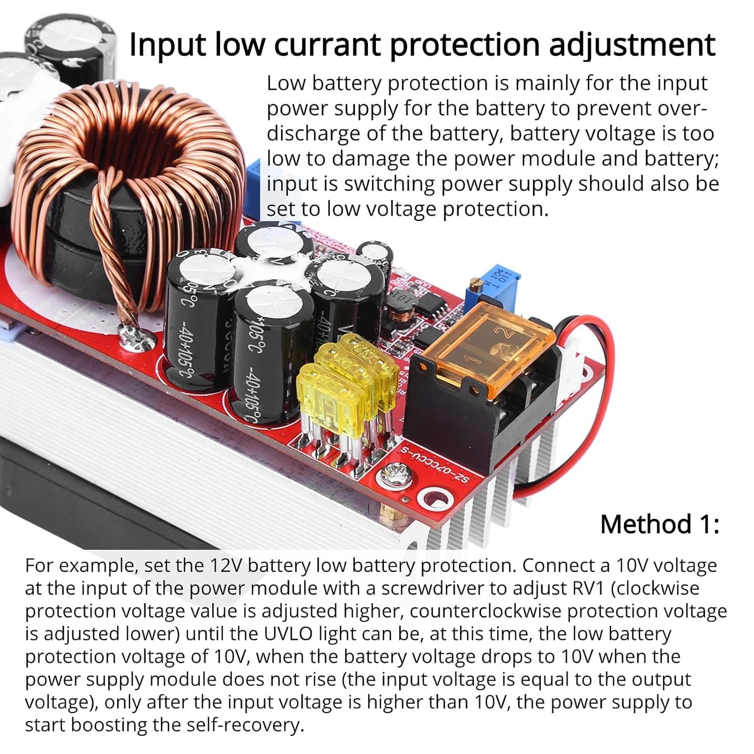 1500W Boost Converter 10-60V to 12-97V DC-DC Step Up Converter 30A Voltage Regulator with CC CV Constant Current Power Supply for LED Lights